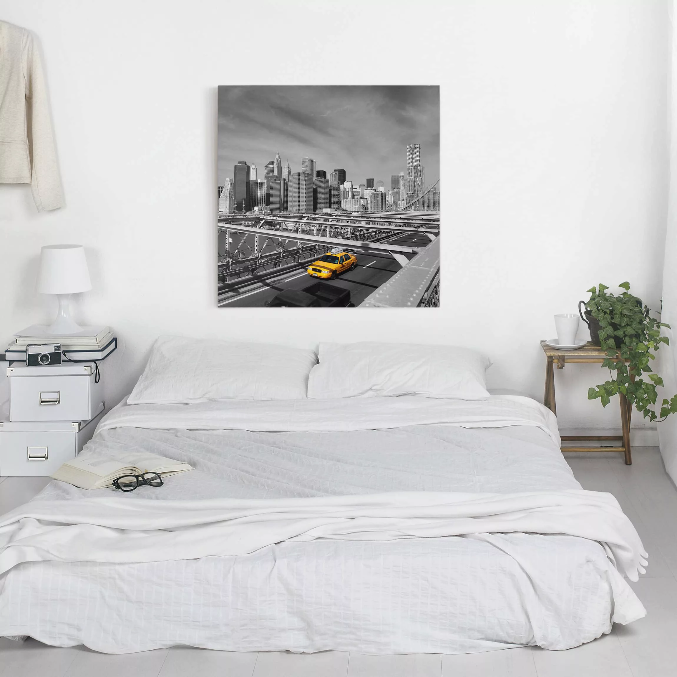 Leinwandbild New York - Quadrat Taxitrip to the other Side günstig online kaufen