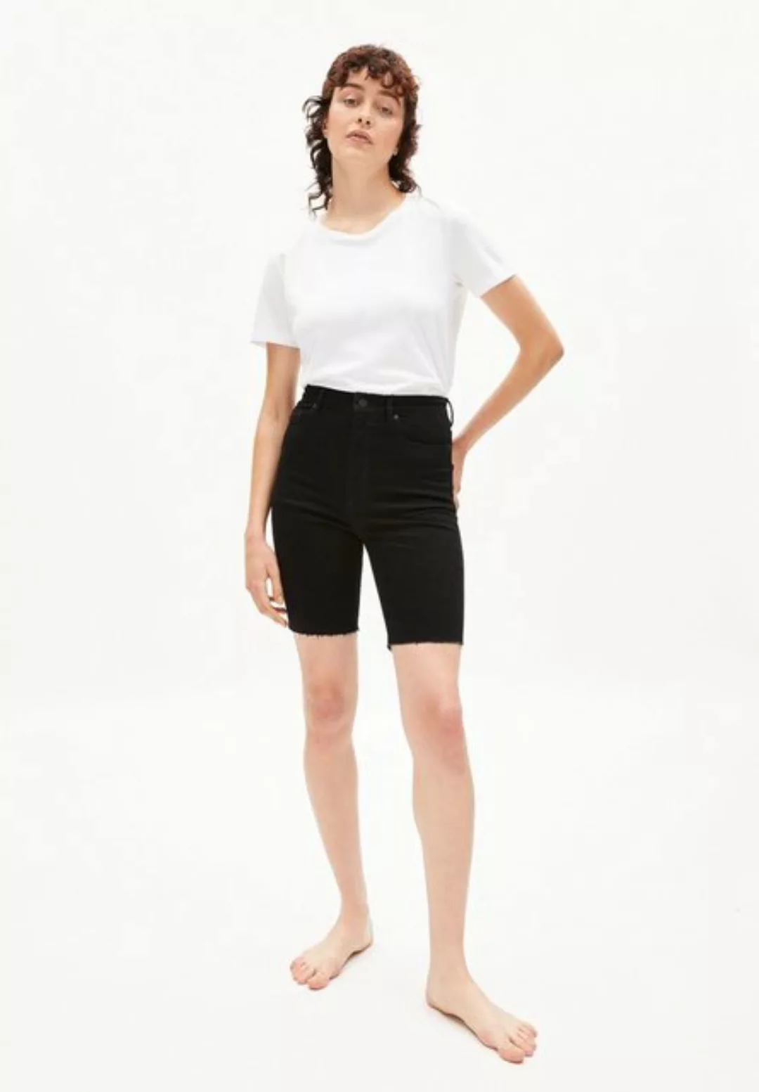 Tajaa Skinny - Damen Jeans Shorts Aus Bio-baumwoll Mix günstig online kaufen