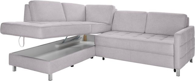 sit&more Ecksofa "Pablo L-Form", wahlweise mit Bettfunktion und Bettkasten günstig online kaufen