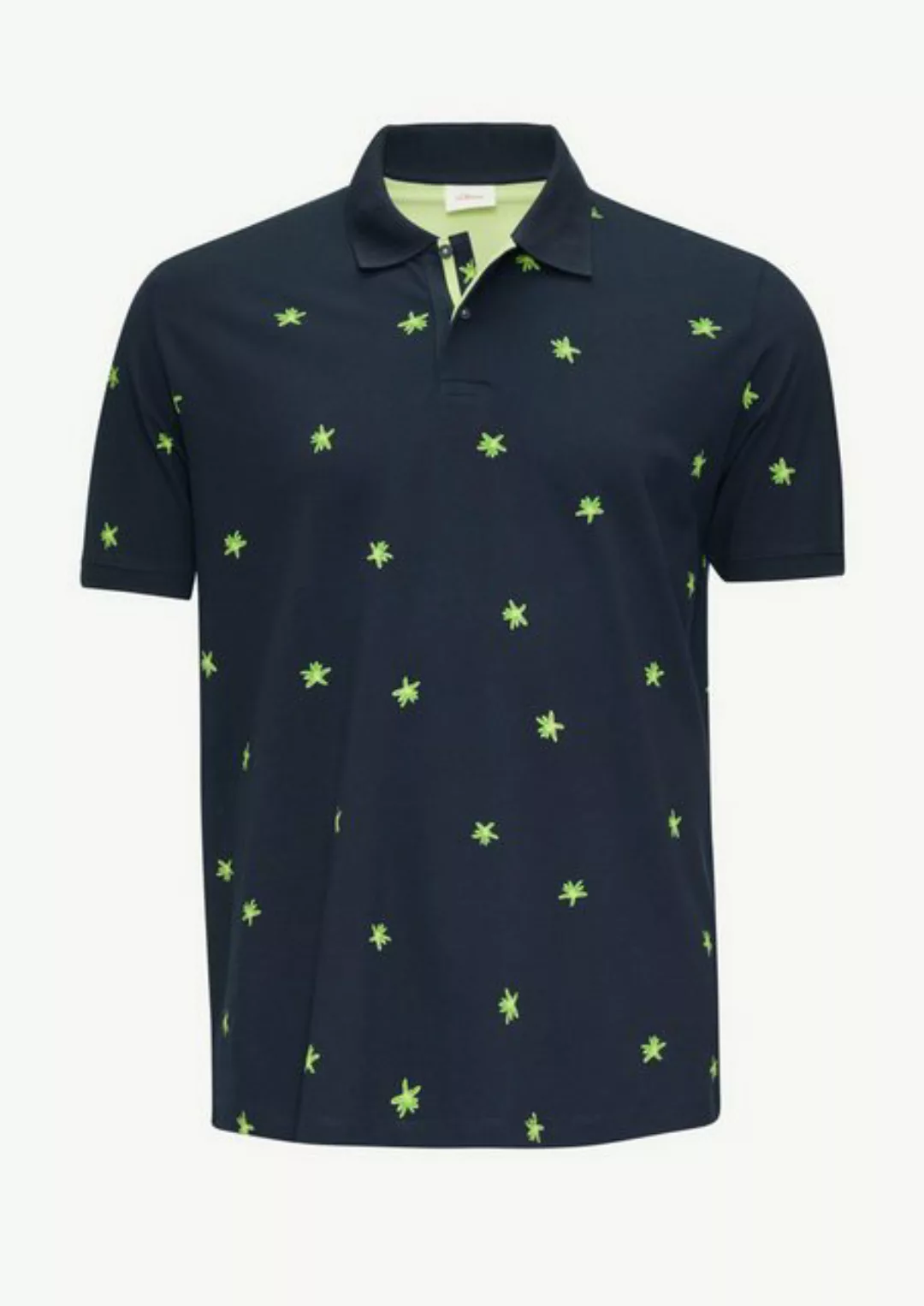 s.Oliver Poloshirt mit Allover-Print günstig online kaufen