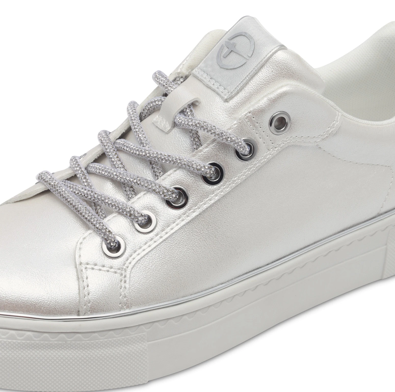 Tamaris Plateausneaker, Freizeitschuh, Halbschuh, Schnürschuh, Kontrastbesa günstig online kaufen