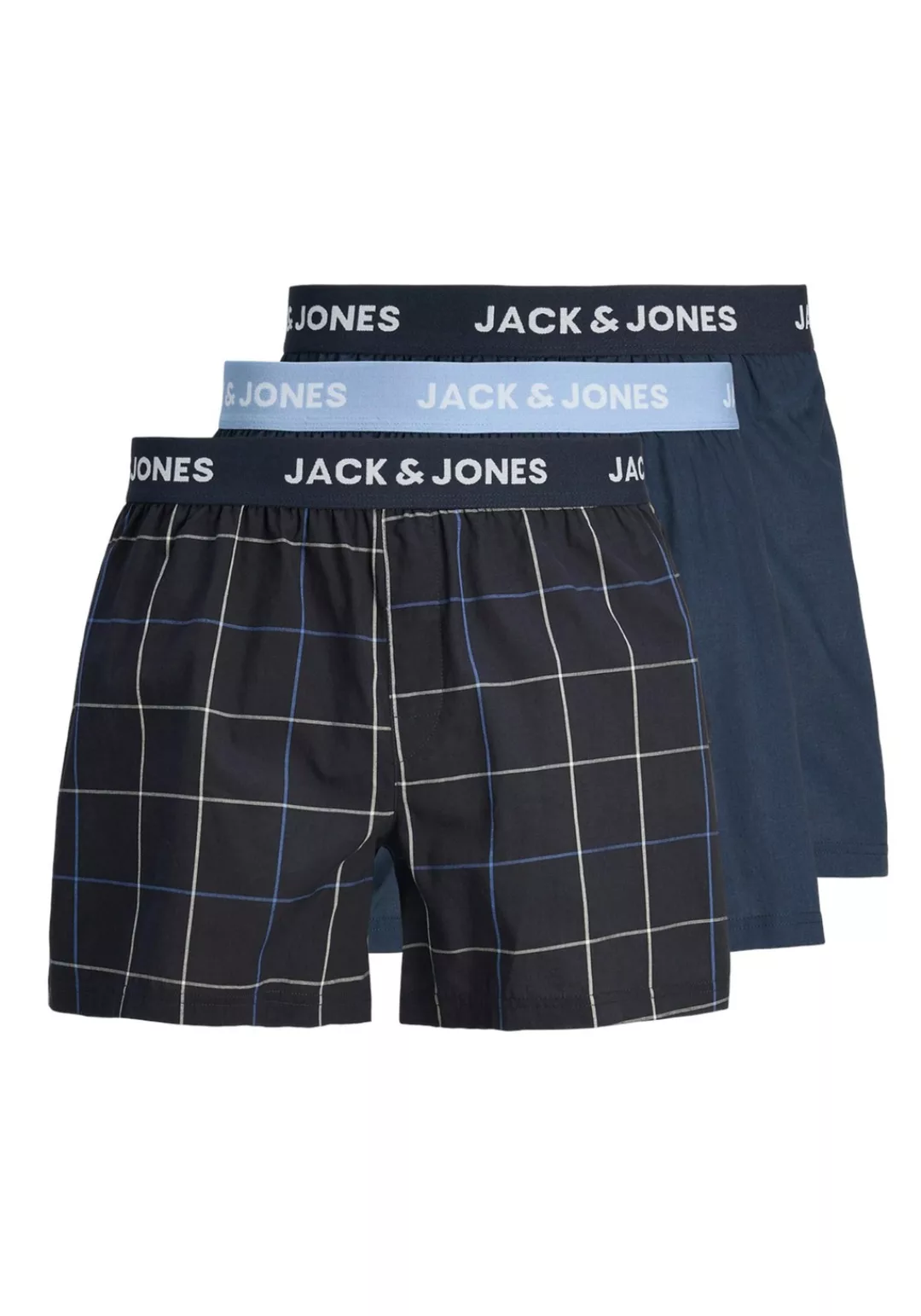 Jack & Jones Boxershorts "Web-Boxershorts JACJACKSON WOVEN BOXERS 3er Pack" günstig online kaufen