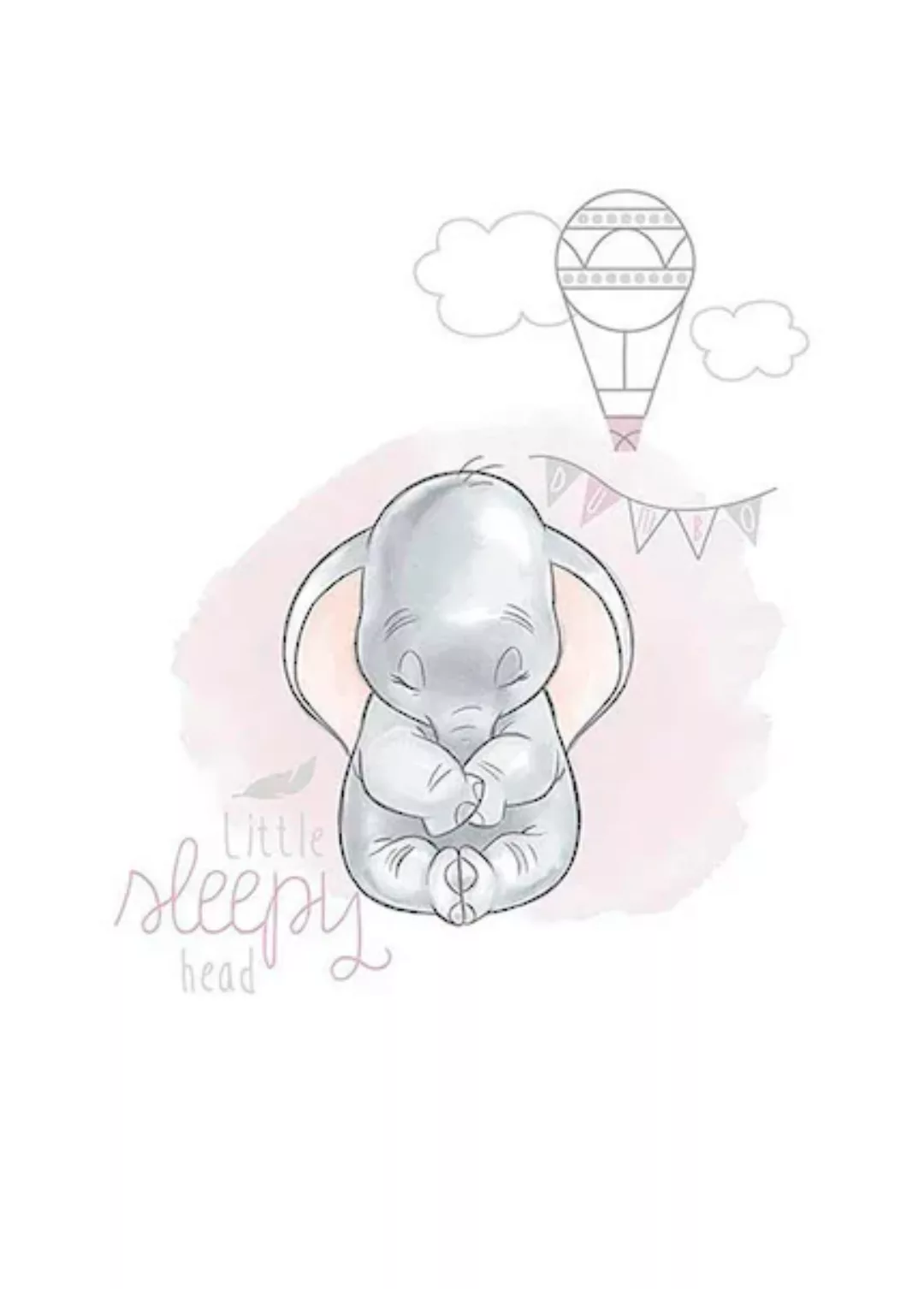 Komar Bild »Dumbo Sleepy«, Disney, (1 St.), Wandbild zur Dekoration im Kind günstig online kaufen