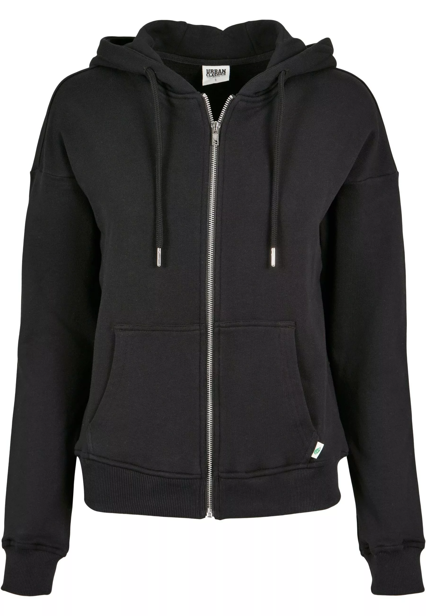 URBAN CLASSICS Sweatjacke "Urban Classics Damen Ladies Organic Terry Zip Ho günstig online kaufen