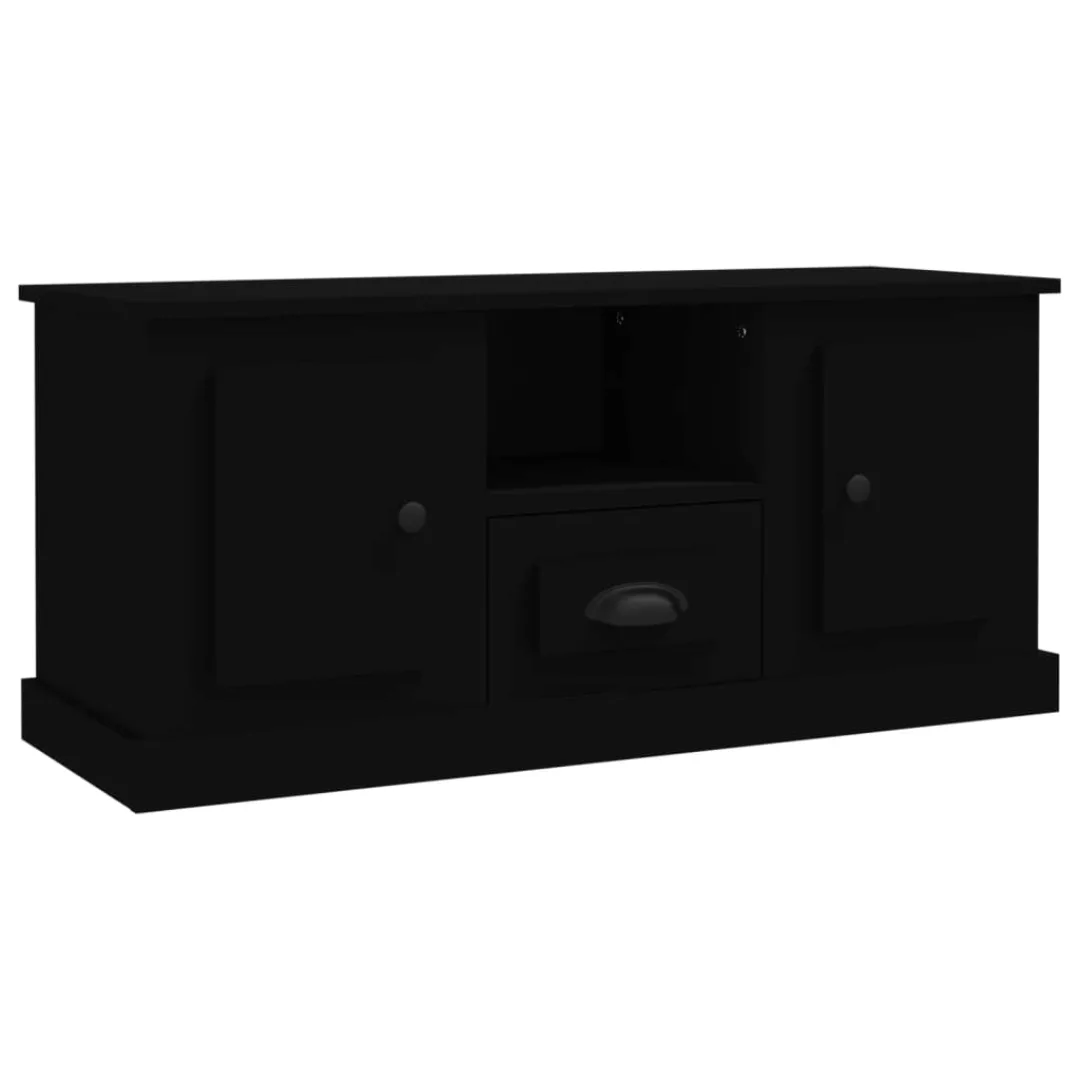 Vidaxl Tv-schrank Schwarz 100x35,5x45 Cm Holzwerkstoff günstig online kaufen