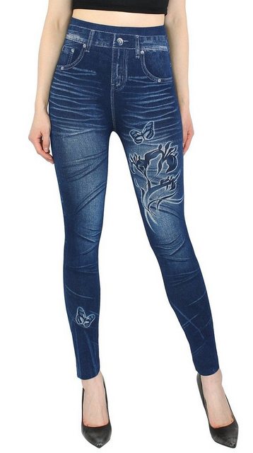 dy_mode Thermoleggings Thermo Leggings Damen Jeggings Gefüttert Thermoleggi günstig online kaufen