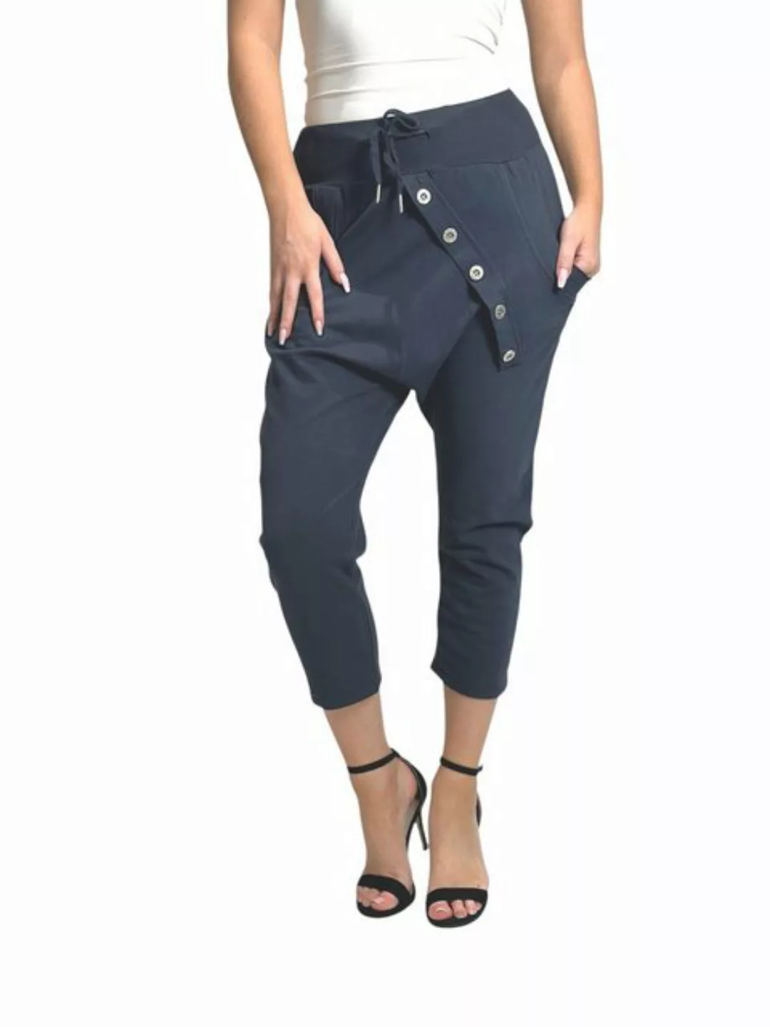 Mississhop Caprihose Damen Capri Hose Boyfriend Hose Jogginghose M.168 günstig online kaufen