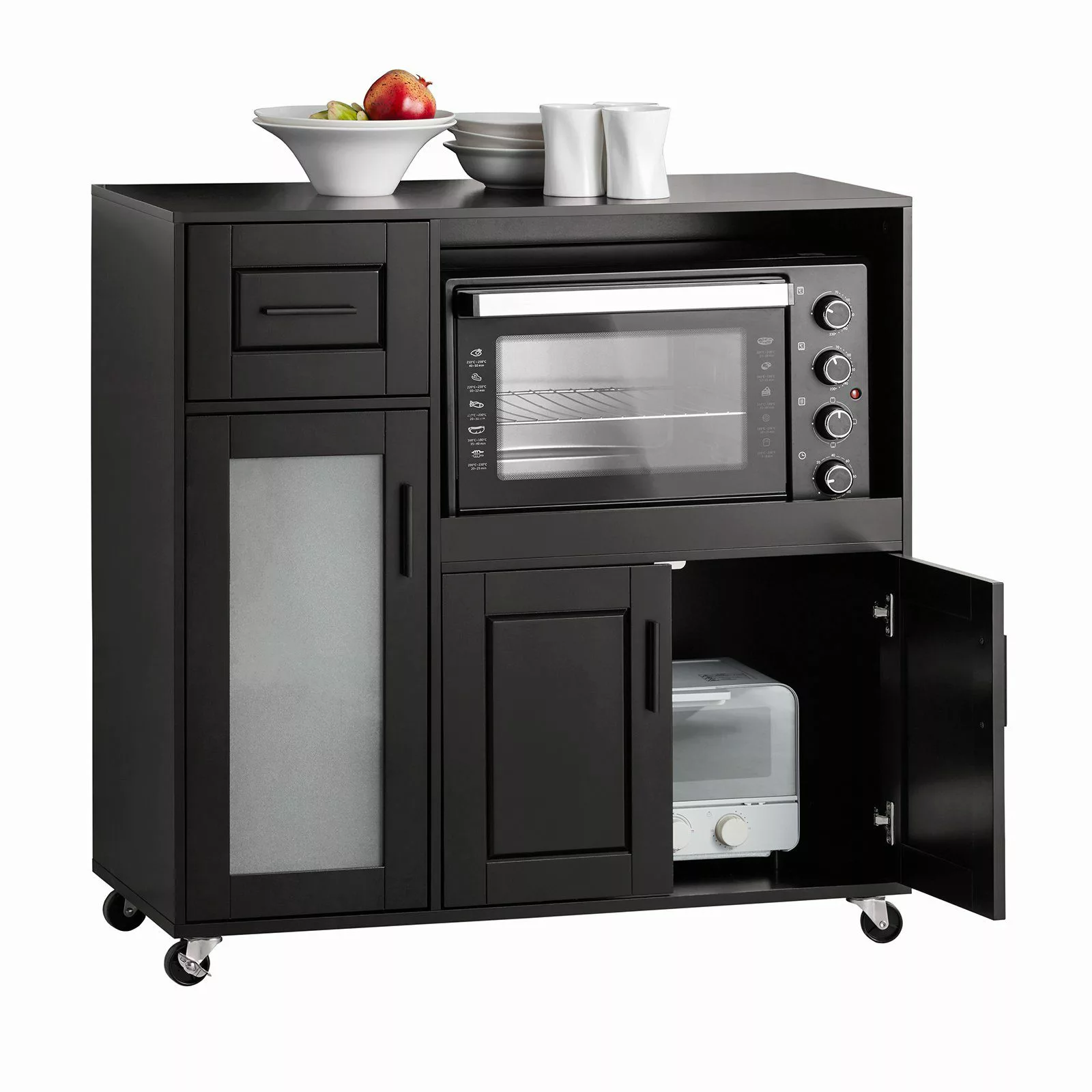 SoBuy Sideboard FSB78, auf Rollen Küchenwagen günstig online kaufen