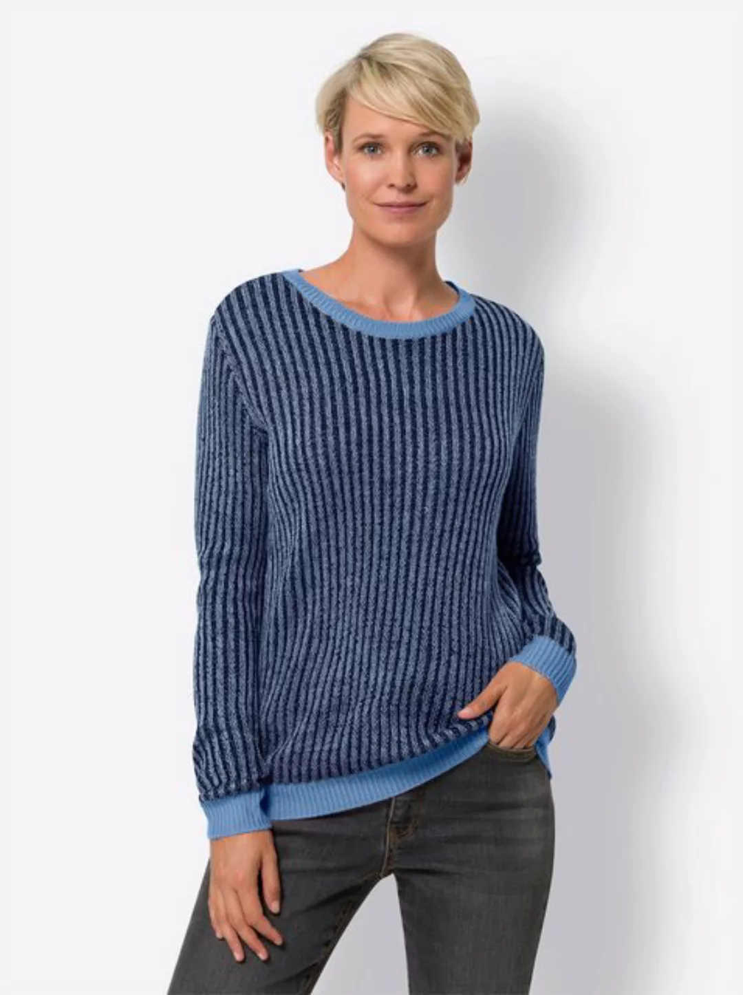 Sieh an! Strickpullover Langarm-Pullover günstig online kaufen