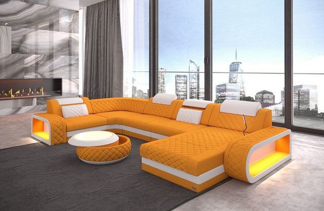 Sofa Dreams Wohnlandschaft Couch Stoff Sofa Berlin U Form Polster Stoffsofa günstig online kaufen