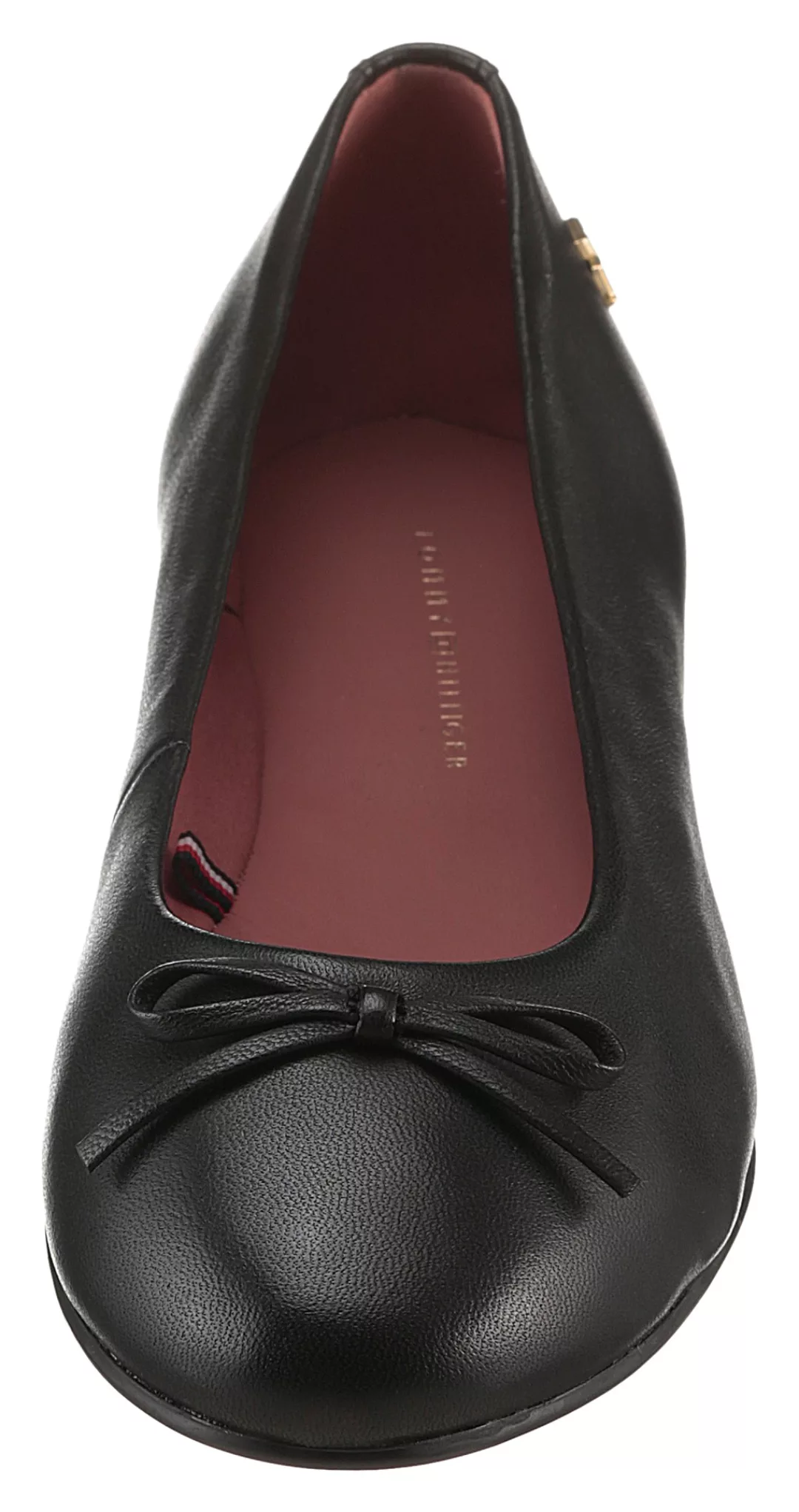 Tommy Hilfiger Ballerina "BALLERINA LEATHER FLAT BOW", Slipper, Schlupfschu günstig online kaufen