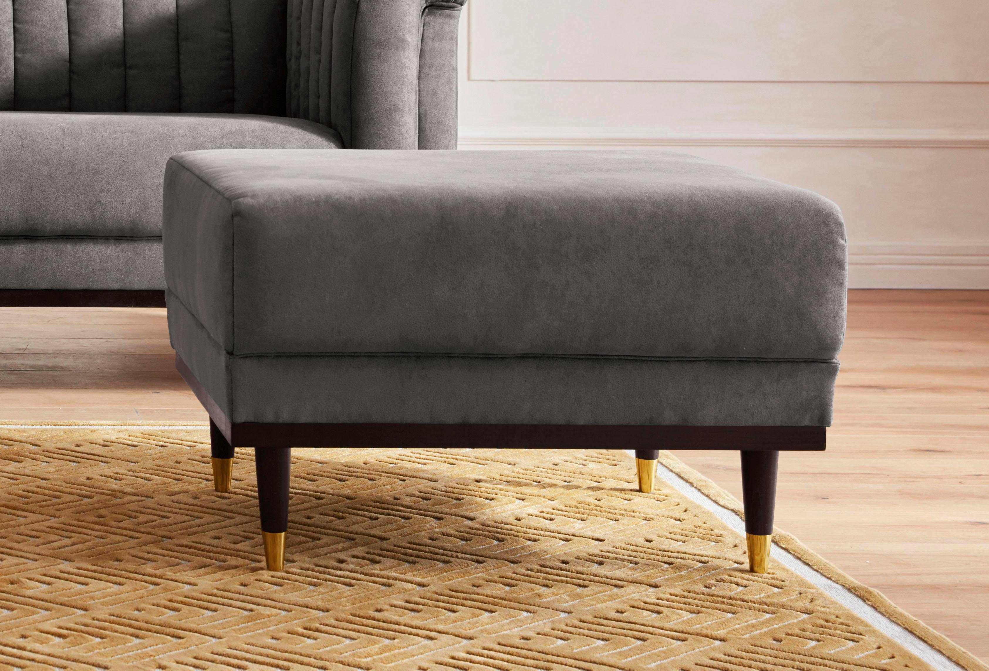 Home affaire Hocker "Chamby", mit Holzrahmen unten günstig online kaufen