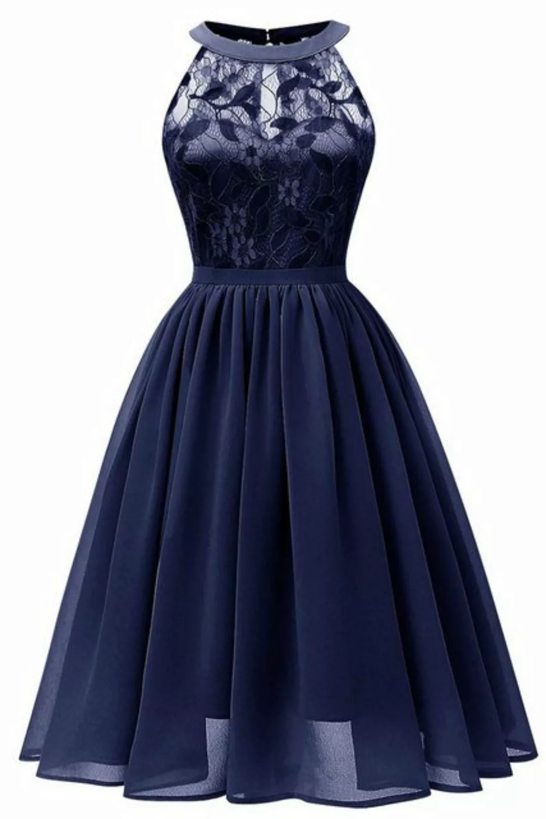 ENIX A-Linien-Kleid Midi-Swing-Kleid Heimkehr Abschlussball Ballkleid Damen günstig online kaufen