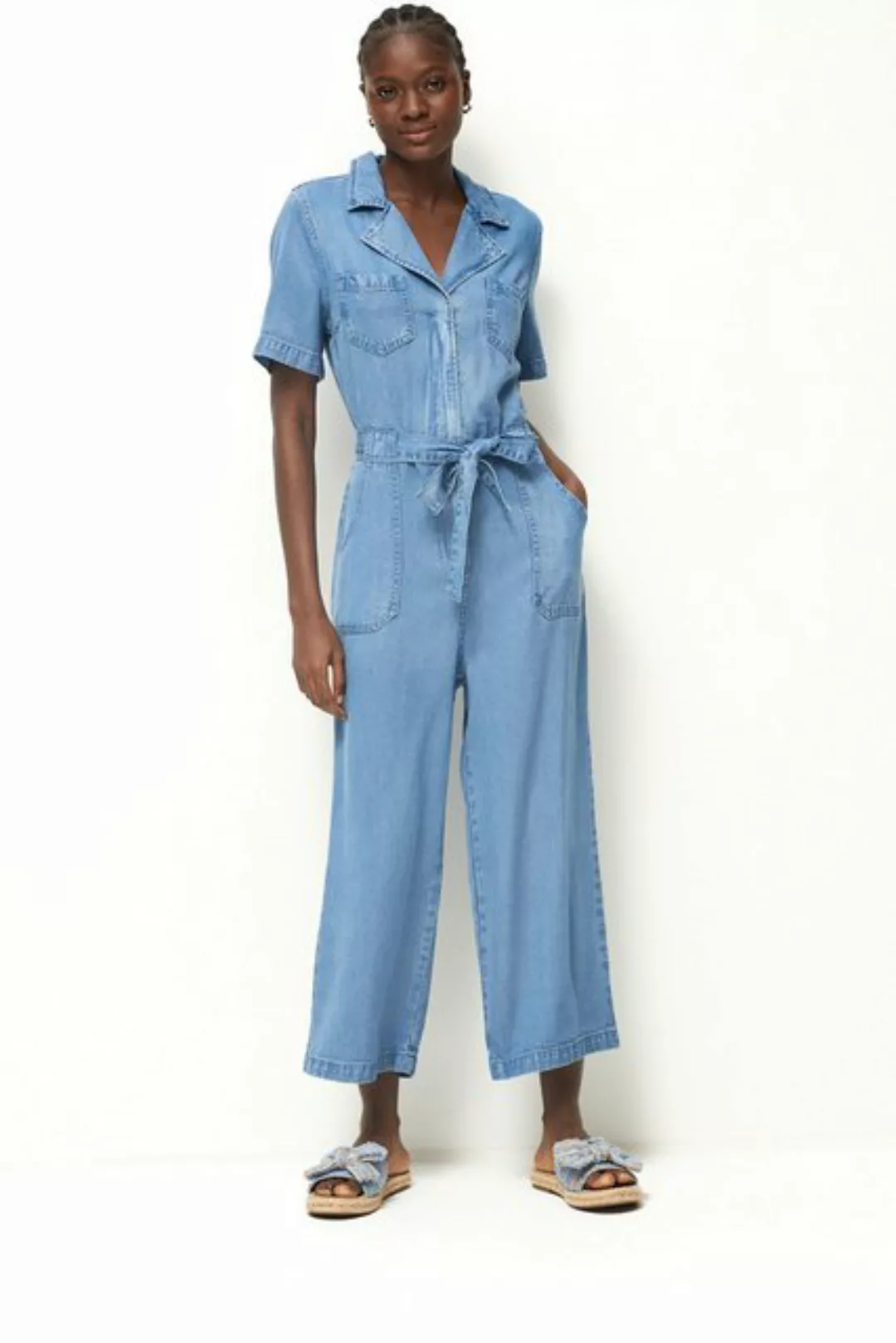 Next Jumpsuit Jumpsuit mit weitem Bein, Kurzgröße (1-tlg) günstig online kaufen