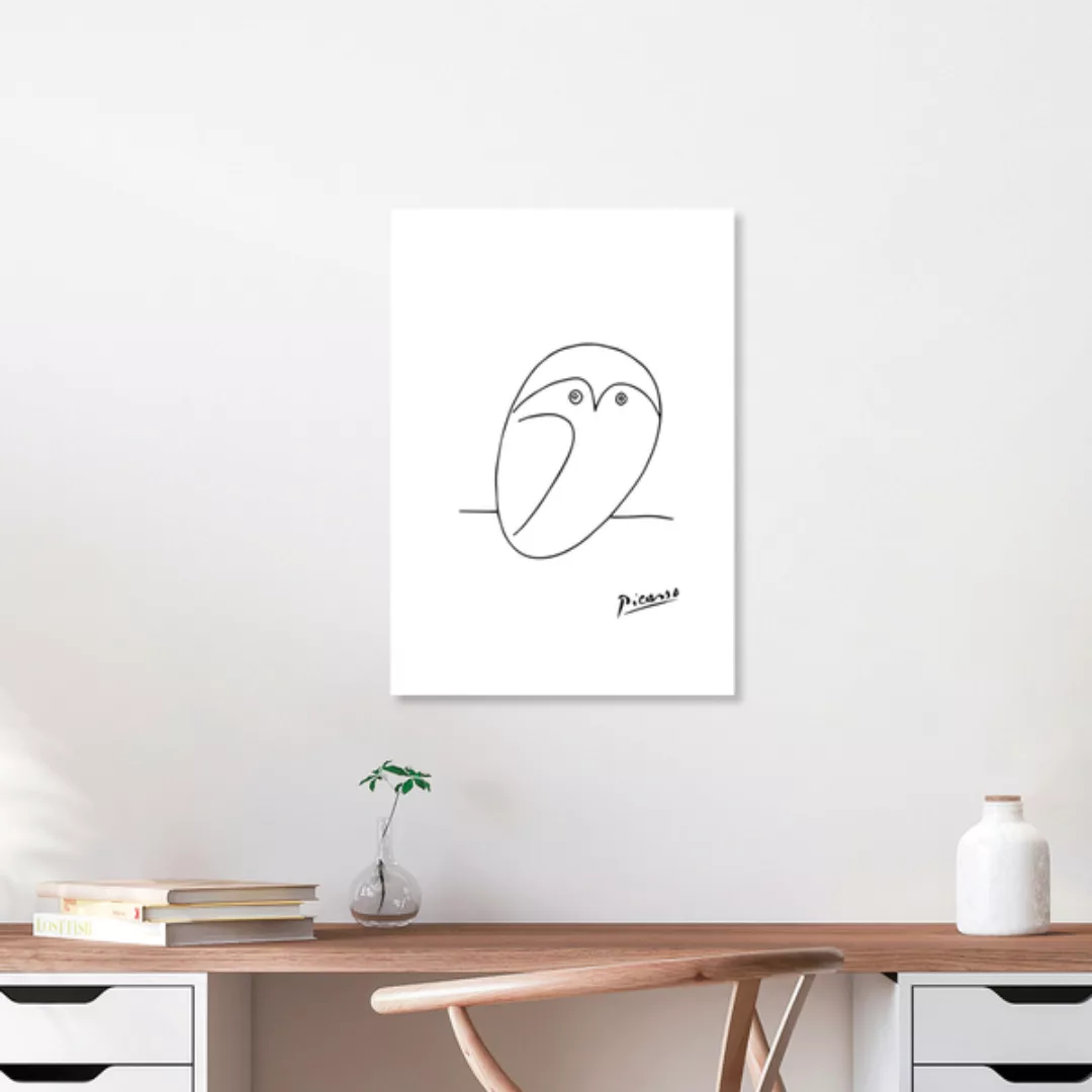 Poster / Leinwandbild - Picasso Eule günstig online kaufen