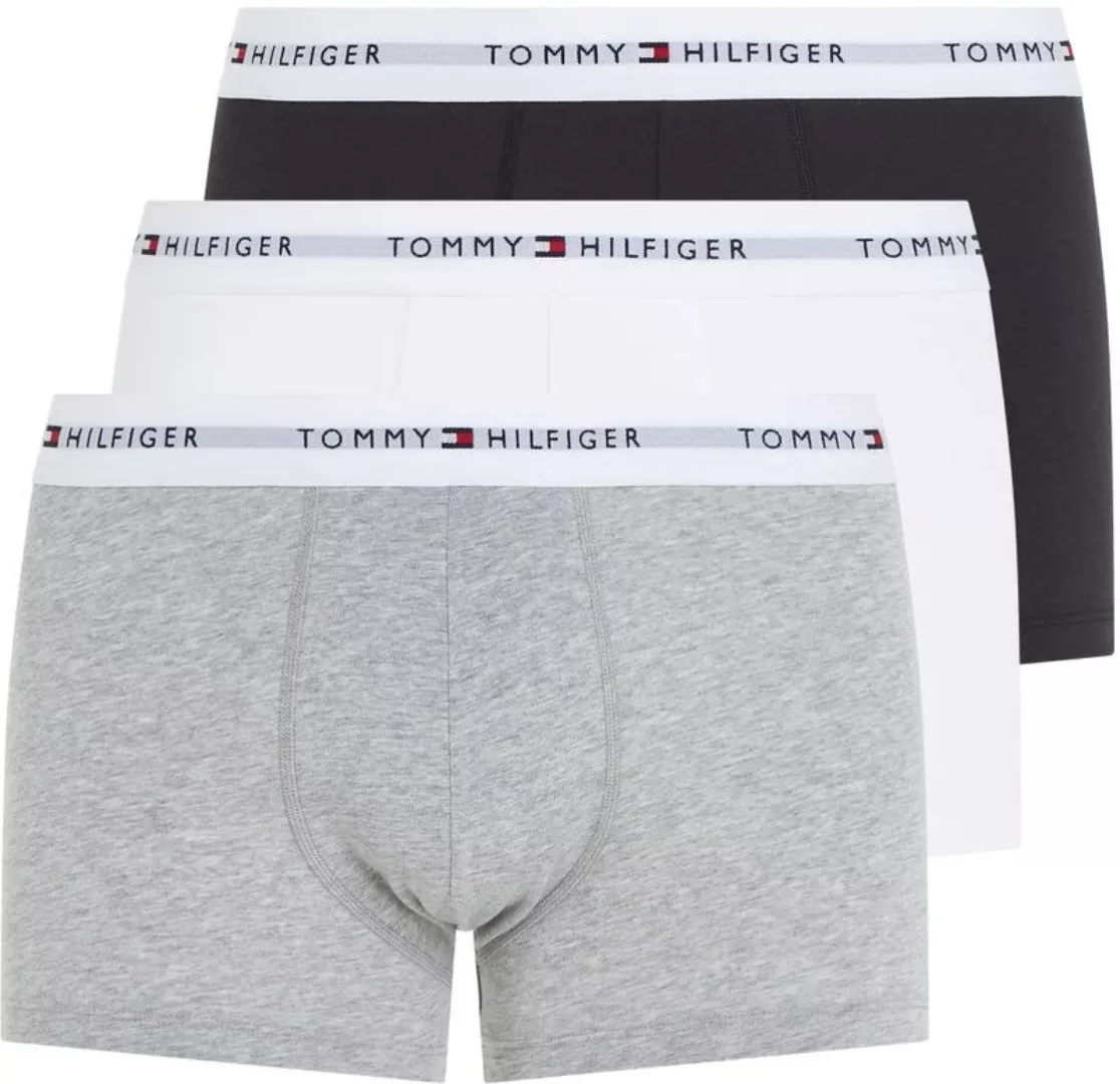Tommy Hilfiger Boxer Trunk 3-Pack Black/White/Grey - Größe XL günstig online kaufen