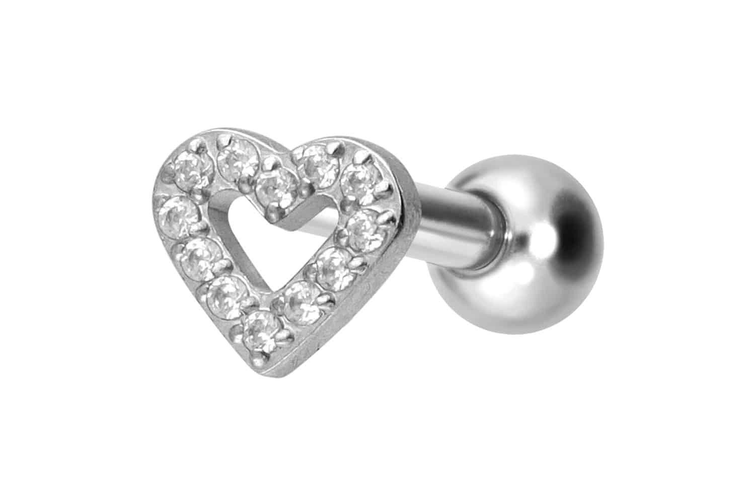 PIERCINGLINE Piercing-Set Titan Ohrpiercing mit Innengewinde günstig online kaufen