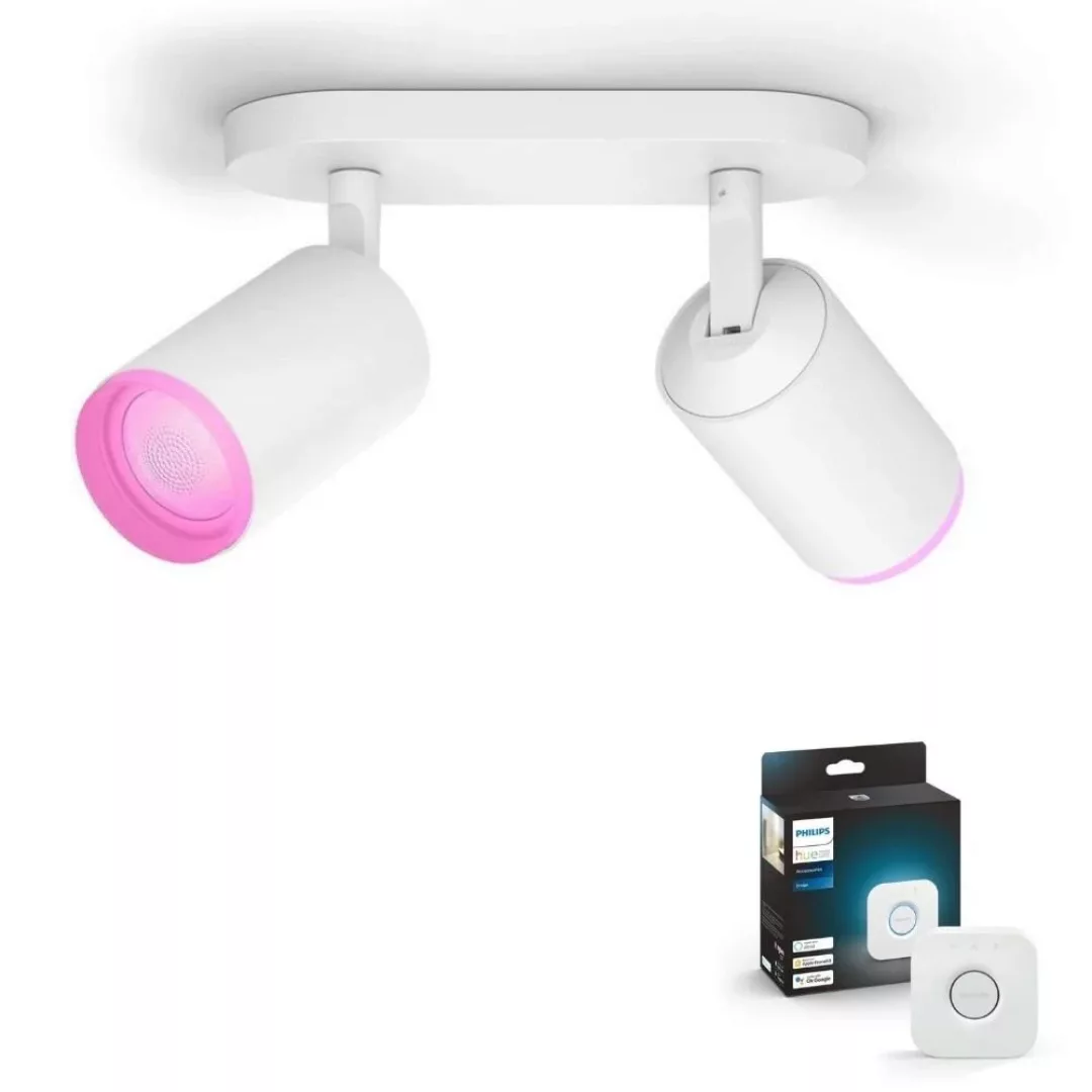 Philips Hue Bluetooth White & Color Ambiance Spot Fugato in Weiß 2x 5,7W 70 günstig online kaufen
