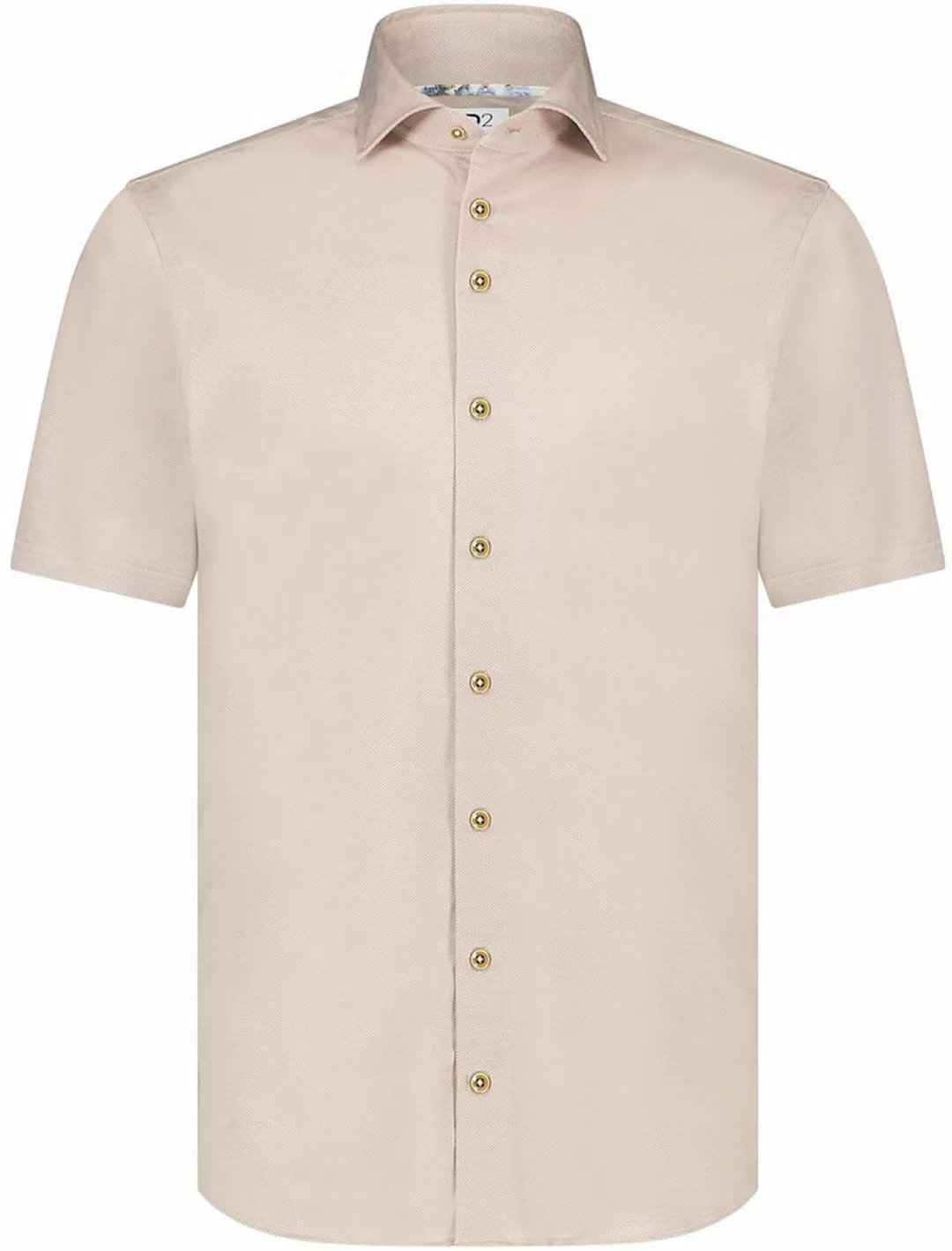 R2 Hemd Shortsleeve Knitted Piqué Beige - Größe 38 günstig online kaufen