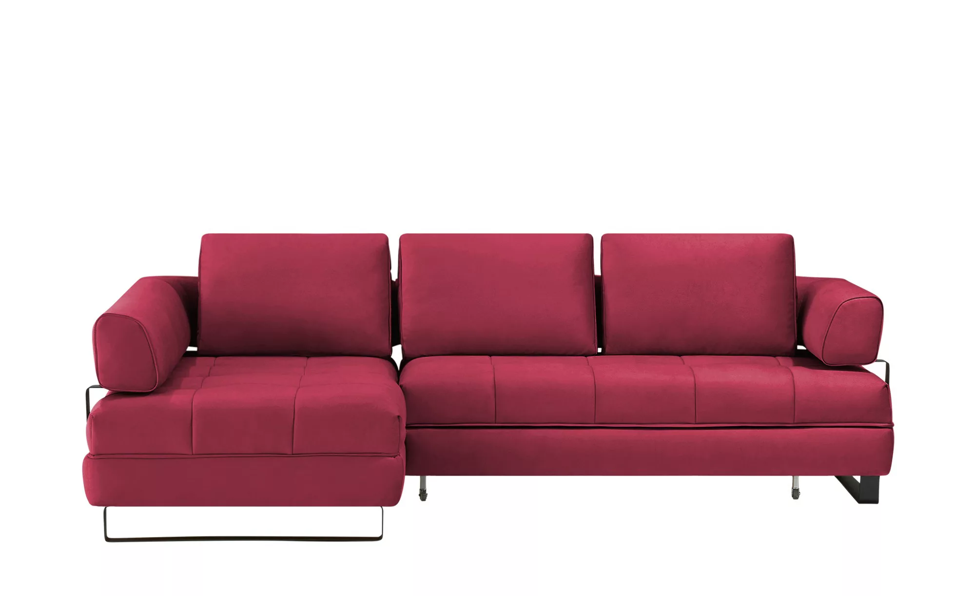 switch Ecksofa in Lederoptik Havana ¦ rot ¦ Maße (cm): B: 272 H: 89 T: 173 günstig online kaufen