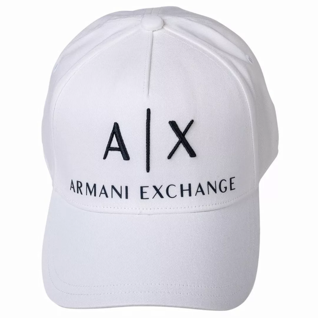 A|X ARMANI EXCHANGE Unisex Baseball Cap - Kappe, Logo, One Size Weiß günstig online kaufen