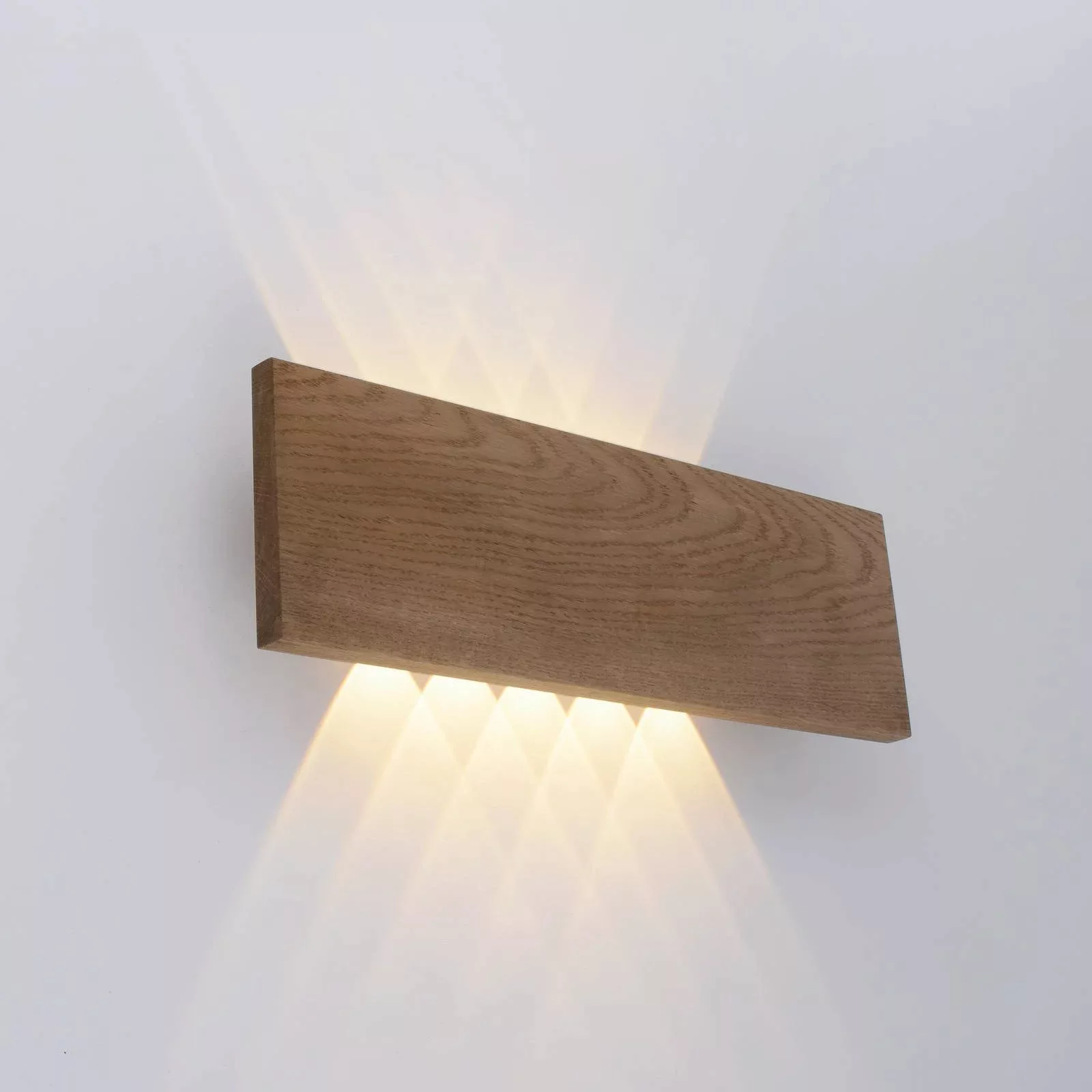 Paul Neuhaus Palma LED-Wandleuchte Holz 45 cm günstig online kaufen