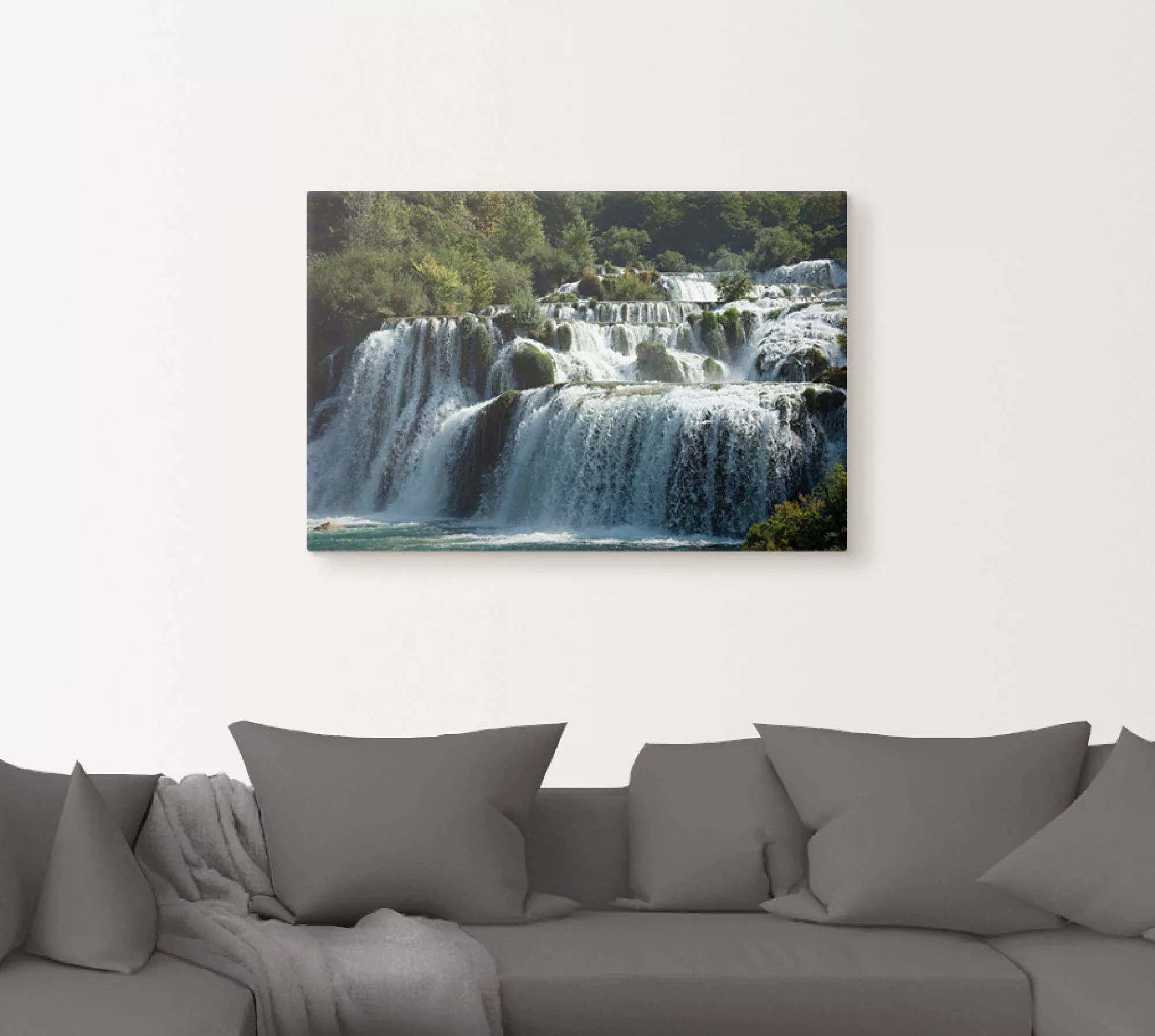 Artland Wandbild "Krka Wasserfälle", Gewässer, (1 St.), als Leinwandbild, P günstig online kaufen