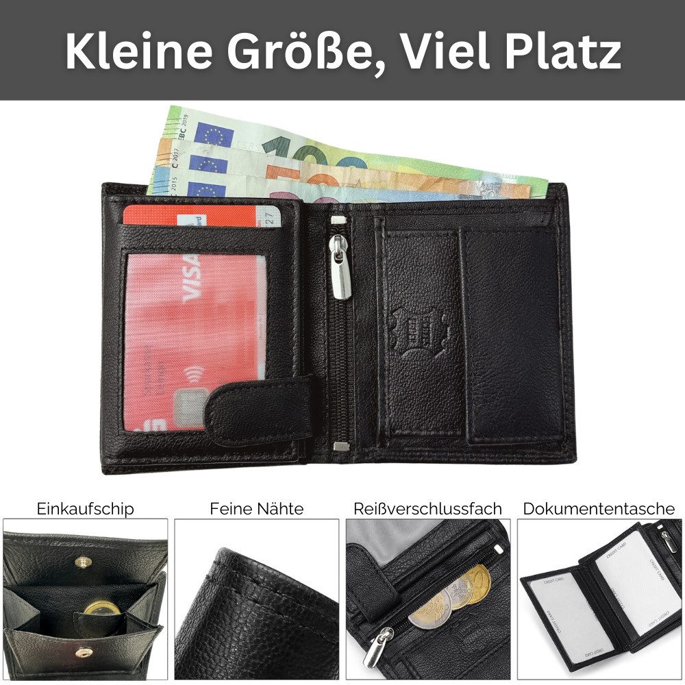 Fomax Geldbörse Mini-Format Herren aus echtem günstig online kaufen