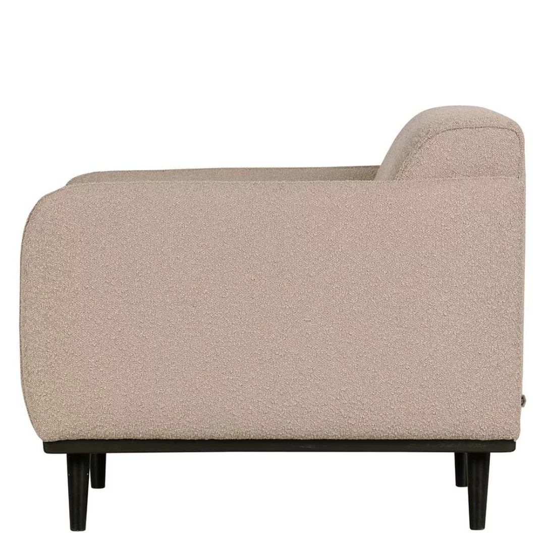 Sessel in Beige Stoff Federkern günstig online kaufen