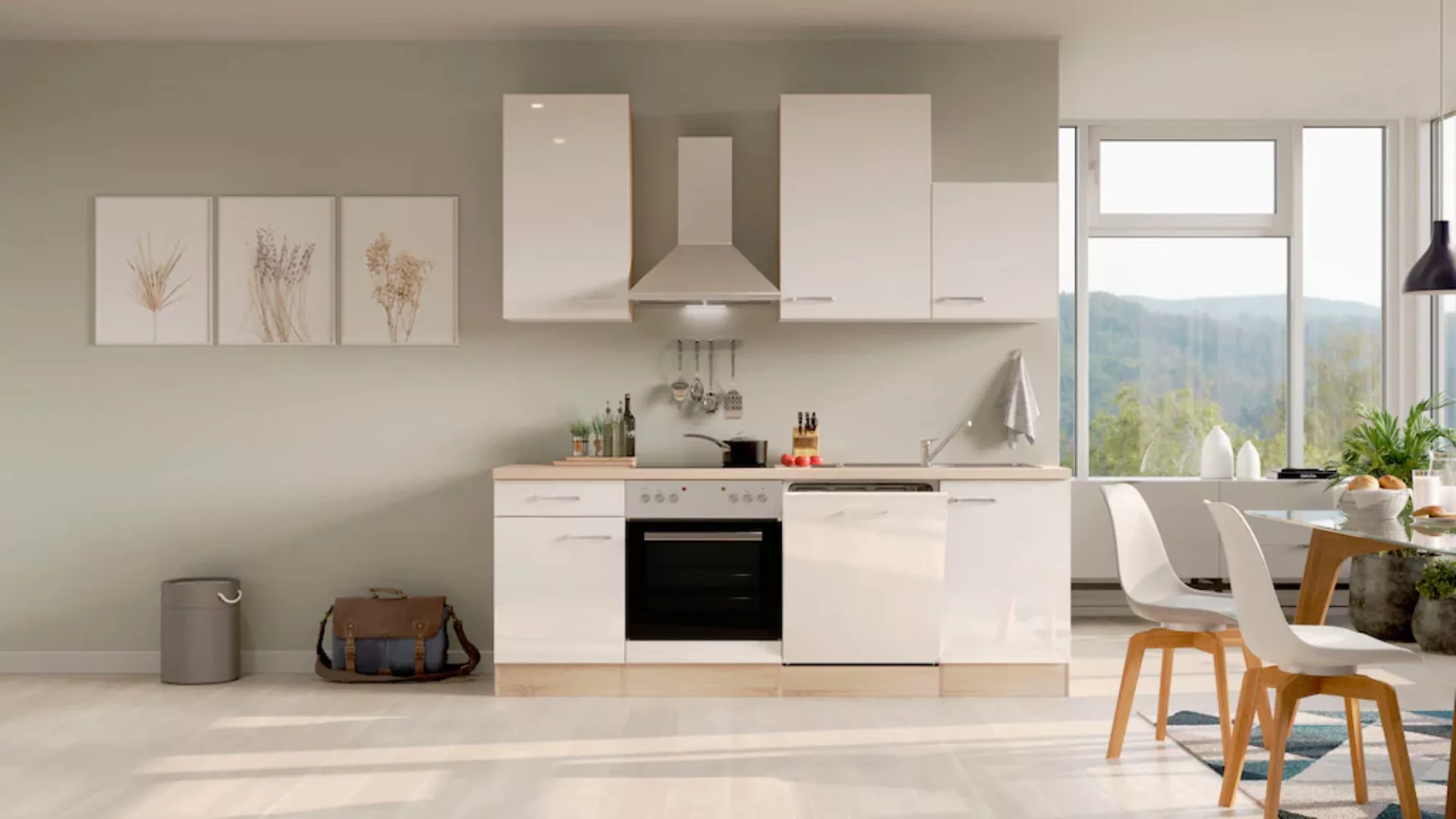 Flex-Well Küche "Florenz", Breite 220 cm, mit und ohne E-Geräte lieferbar günstig online kaufen
