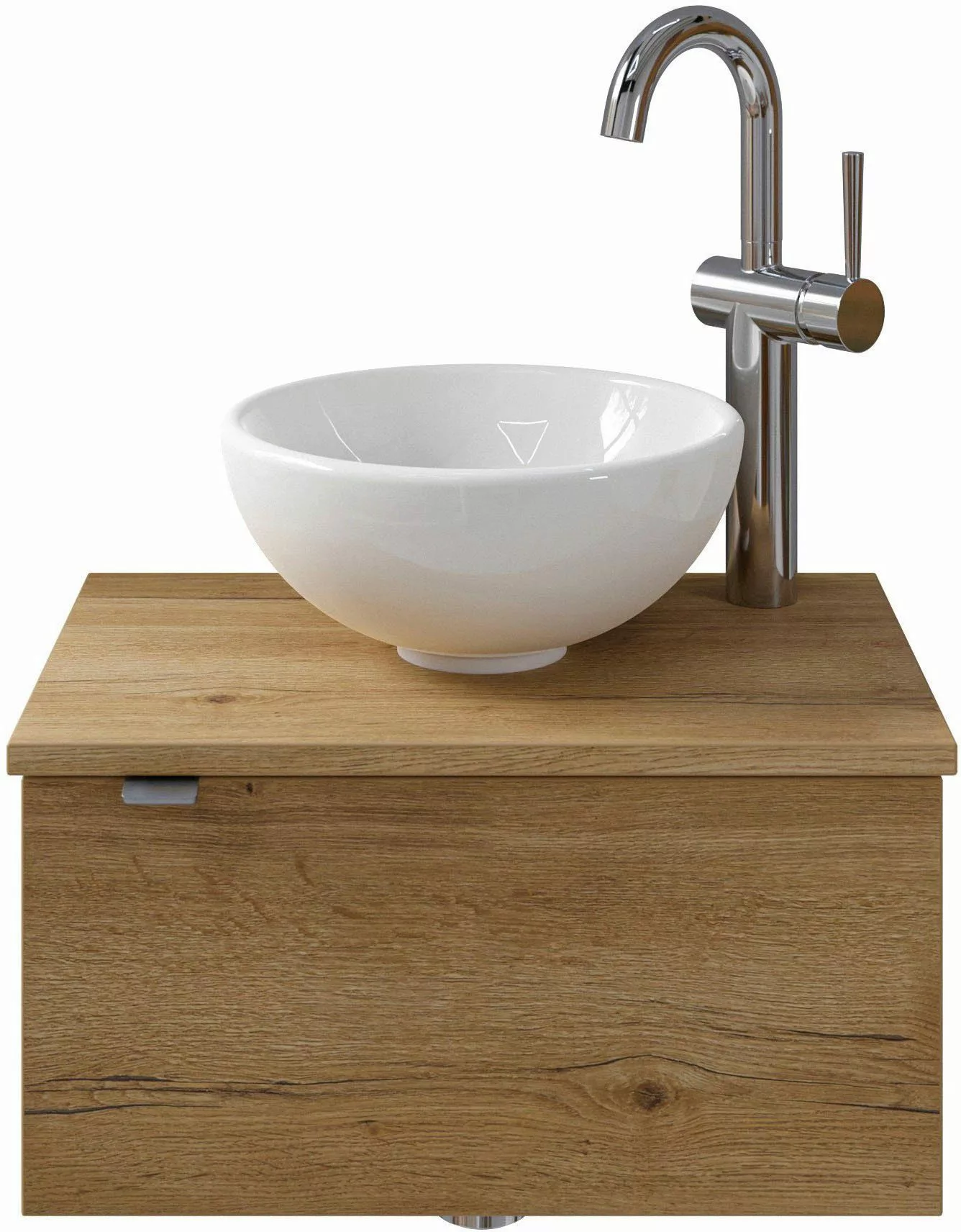 Saphir Waschtisch "Serie 6915 Waschschale mit Unterschrank für Gästebad, Gä günstig online kaufen