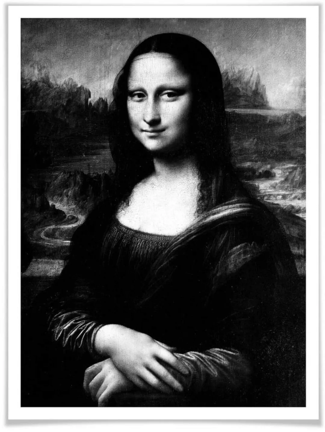 Wall-Art Poster "Mona Lisa", Menschen, (1 St.), Poster ohne Bilderrahmen günstig online kaufen