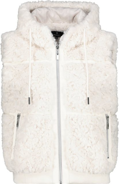 Monari Outdoorjacke Fake-Fur-Weste mit Kapuze marshmallow günstig online kaufen