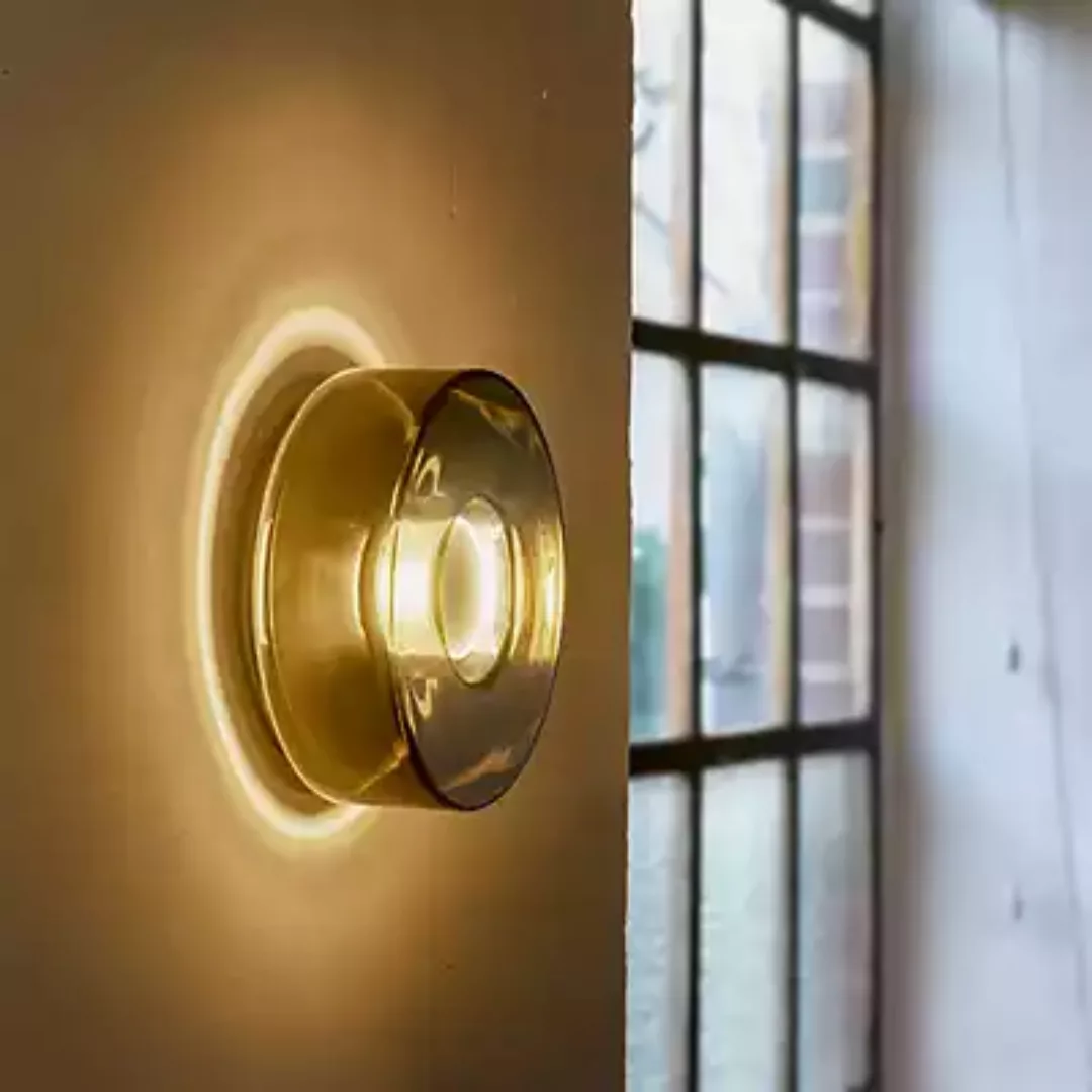 Serien Lighting Curling Wandleuchte LED, glas - S - außendiffusor silber/oh günstig online kaufen