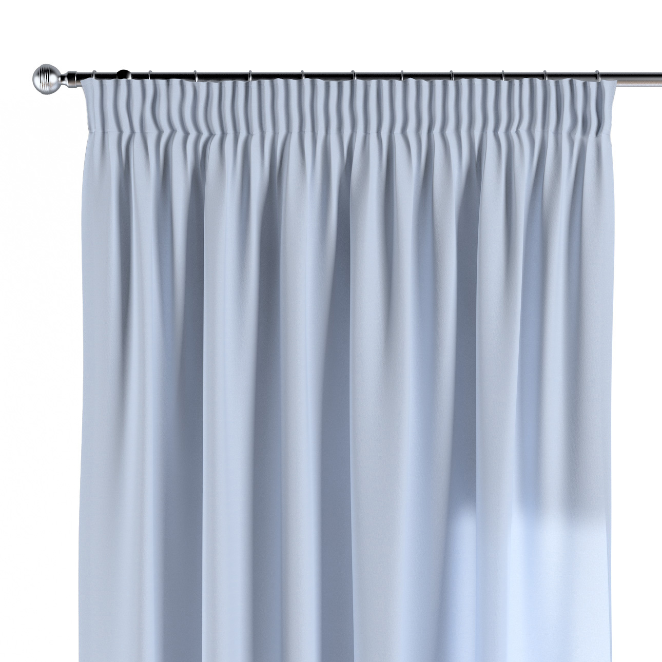 Vorhang mit Kräuselband, hellblau, Loneta (133-35) günstig online kaufen