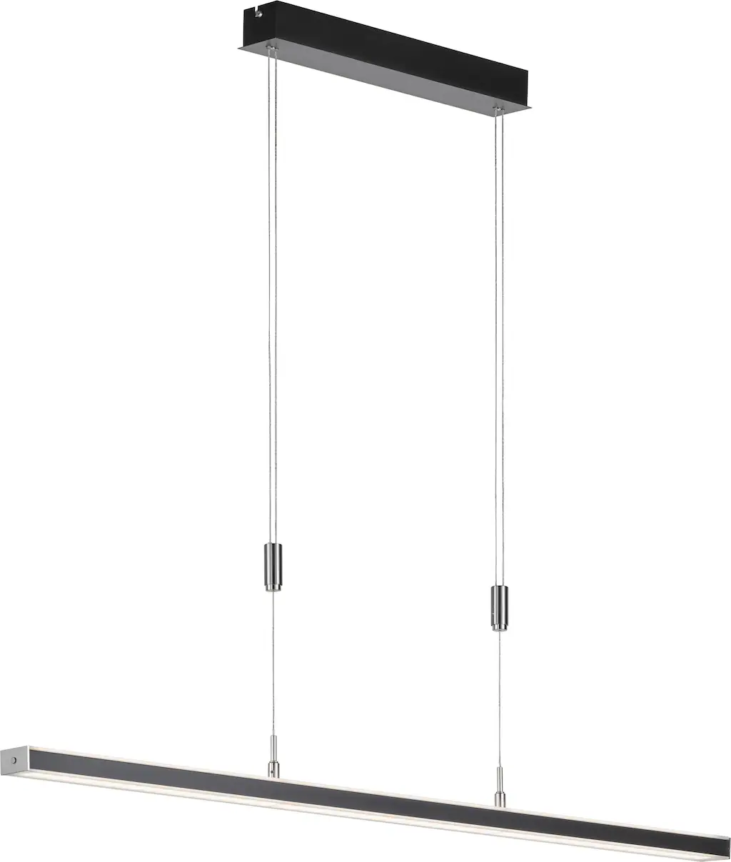 LED-Hängelampe Vitan, sandschwarz, Länge 115 cm, 2-flg., CCT günstig online kaufen