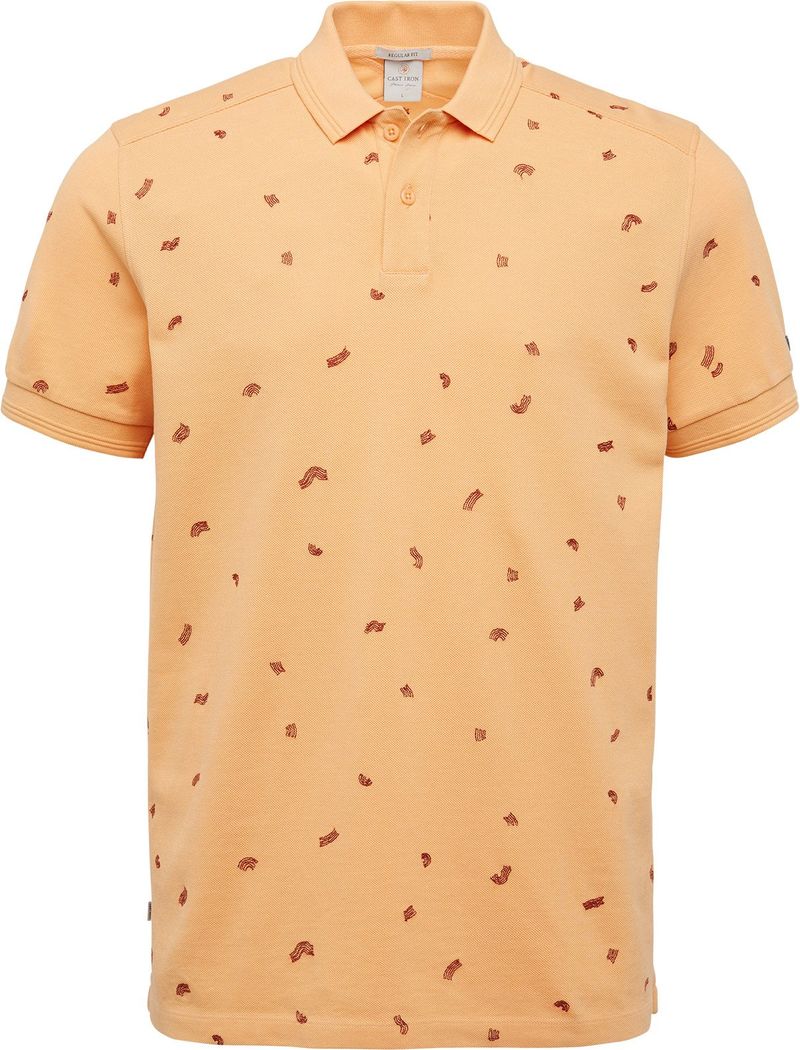 Cast Iron Polo Shirt Apricot Orange - Größe M günstig online kaufen