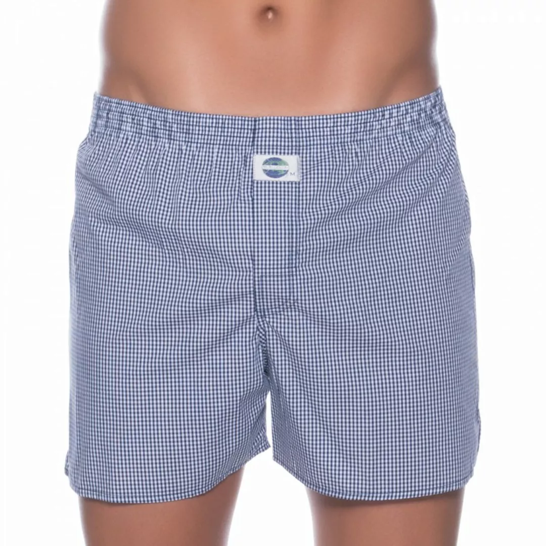 D.E.A.L International Boxershorts Blau & Weiß kariert günstig online kaufen