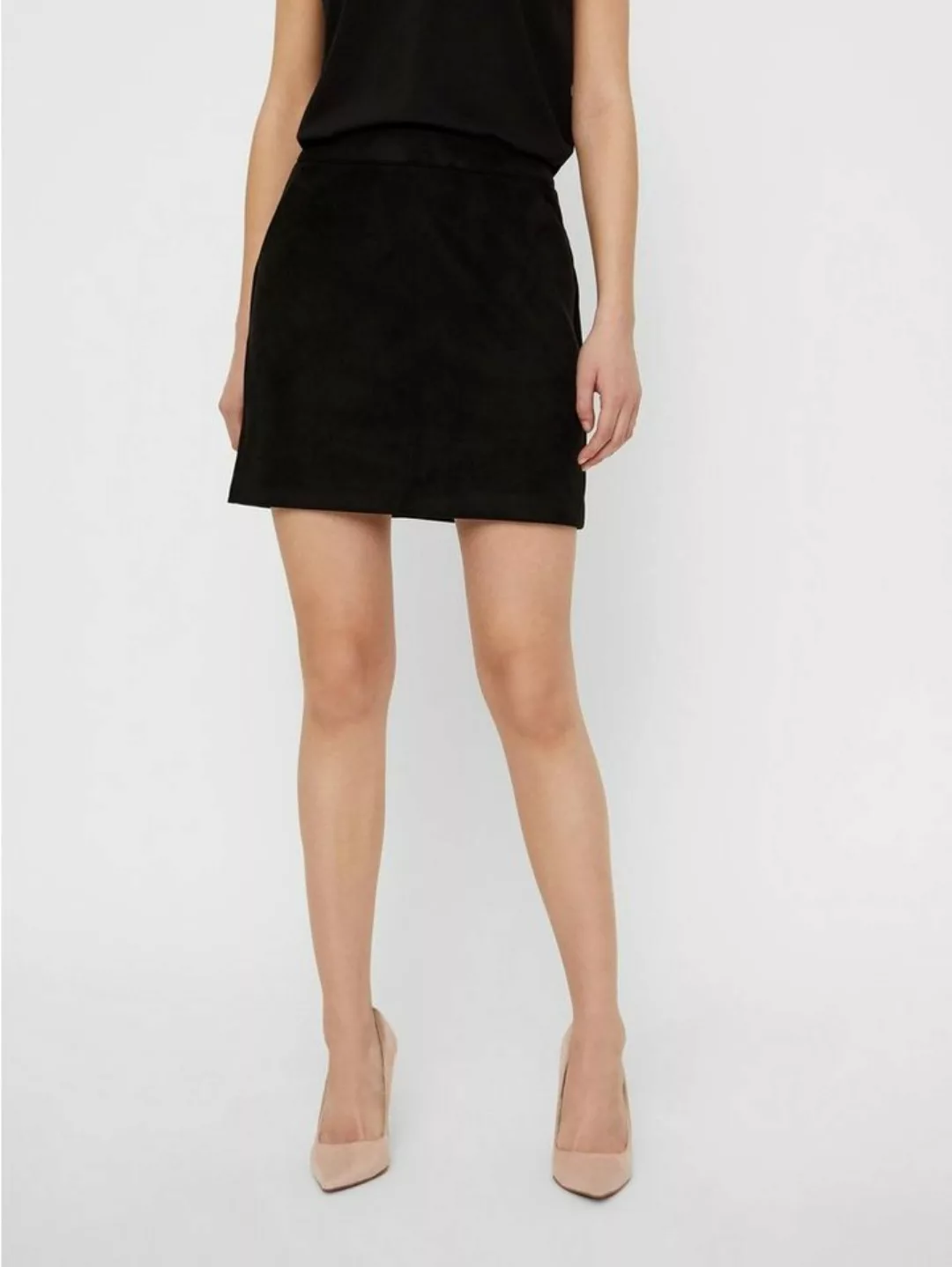 Vero Moda Lederimitatrock VMDONNADINA FAUXSUEDE SHORT SKIRT günstig online kaufen