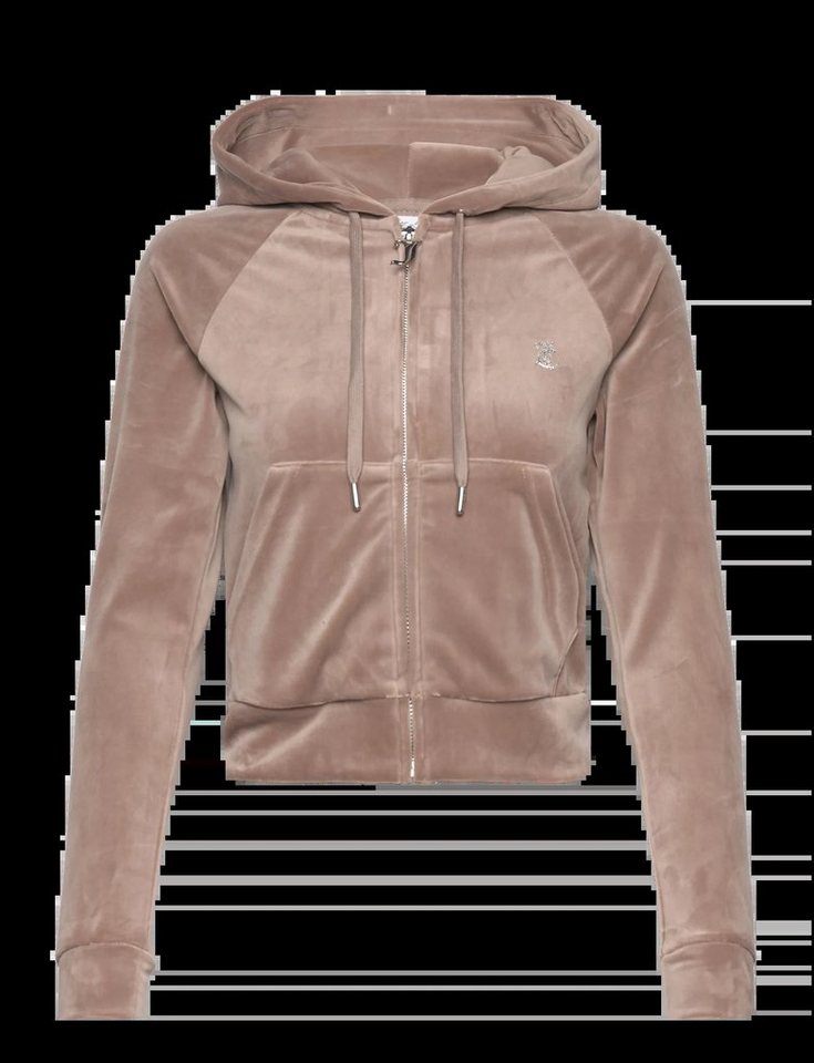 Juicy Couture Kapuzennickijacke Madison Hoodie Velour Track Top Jac günstig online kaufen