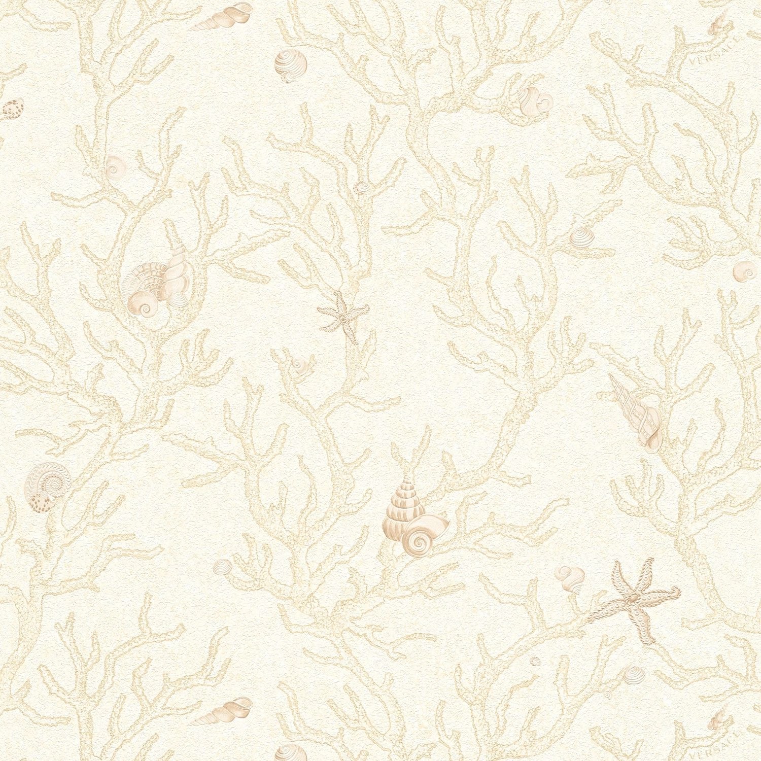 PROFHOME 344961-GU Luxus Tapete Natur schimmernd Beige Gold Creme 7,035 m2 günstig online kaufen