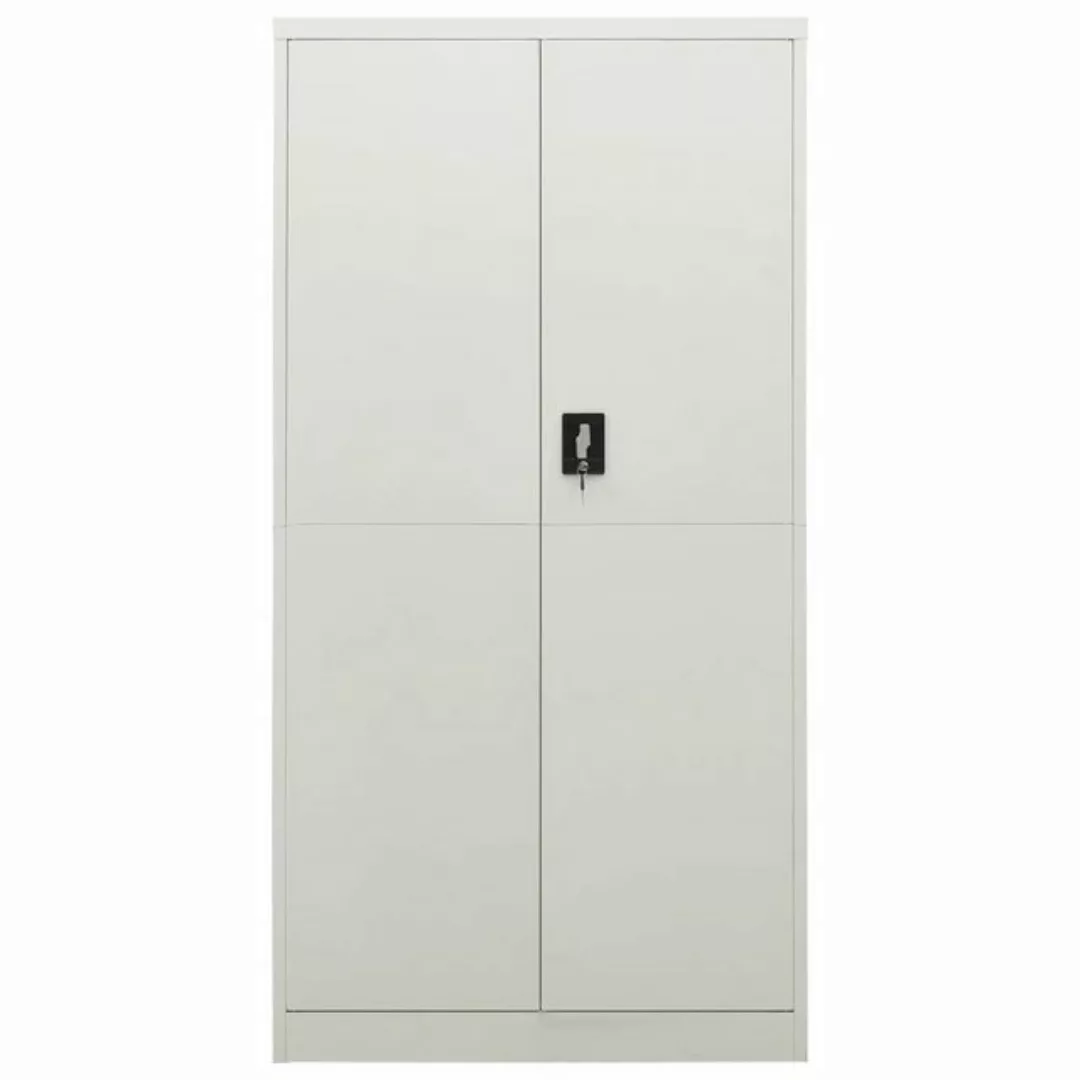 furnicato Aktenschrank Schließfachschrank Hellgrau 90x40x180 cm Stahl (1-St günstig online kaufen