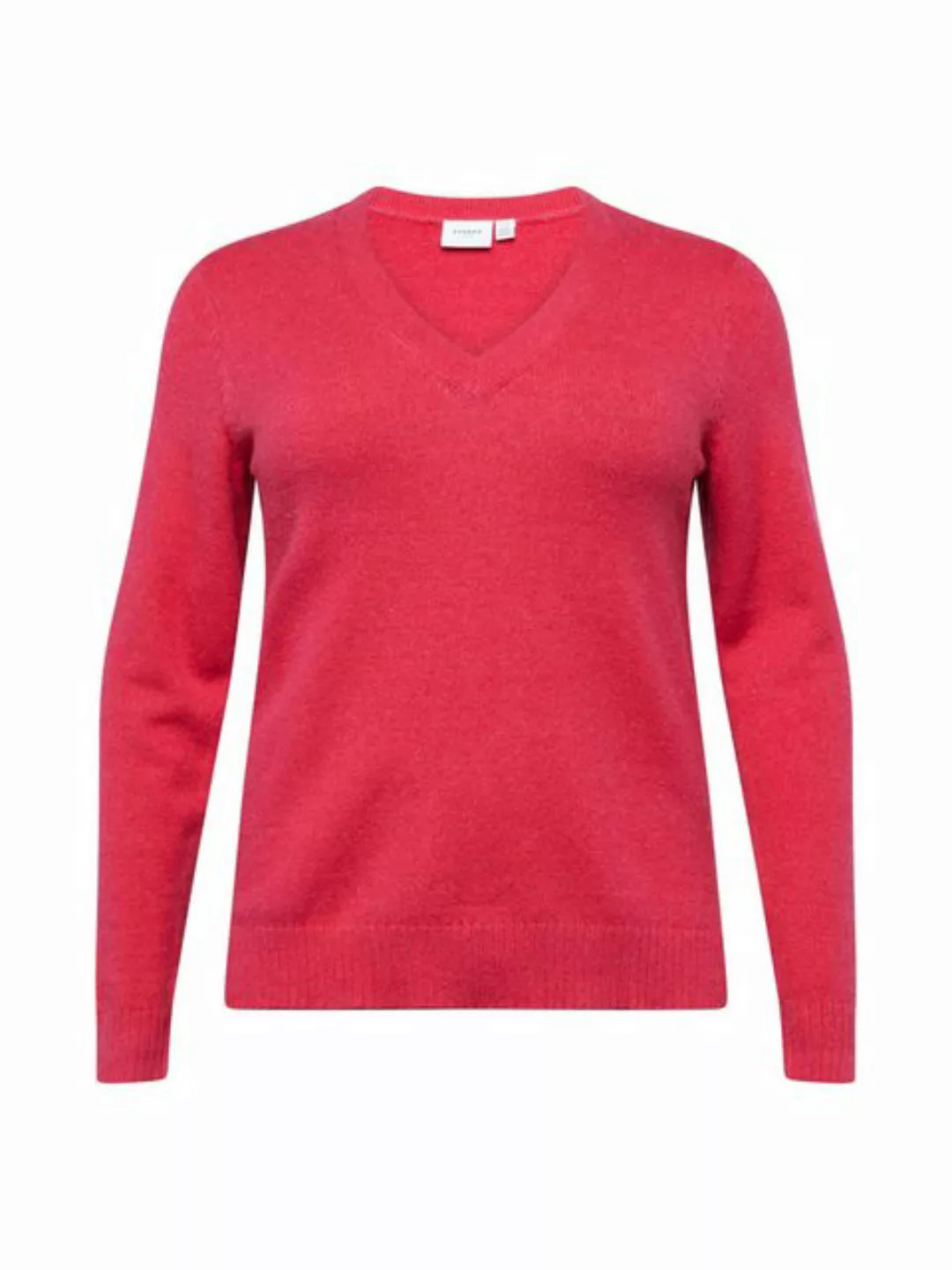 Vila Strickpullover Plus Size Strickpullover Basic V-Neck VIRIL 6180 in Neo günstig online kaufen