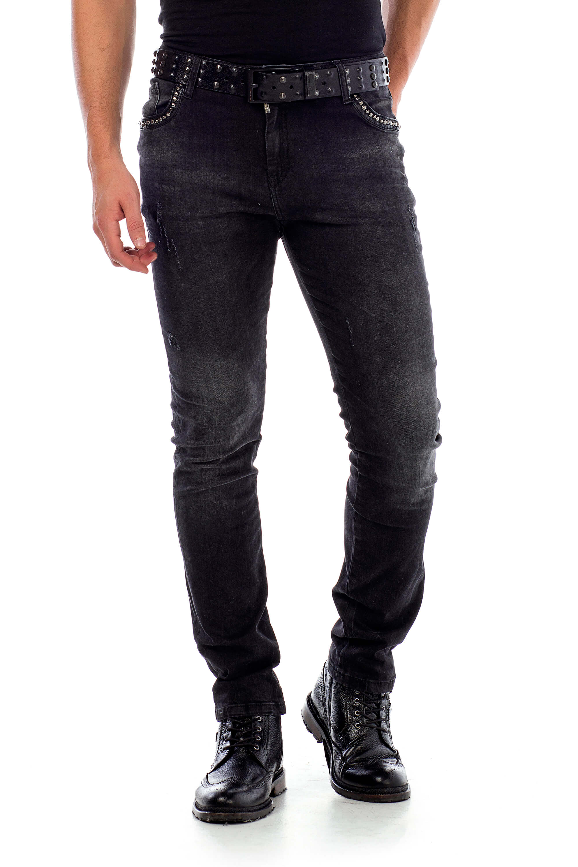 Cipo & Baxx Bequeme Jeans, mit Nietendetails günstig online kaufen