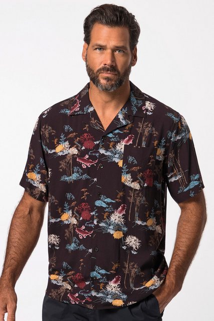 JP1880 Kurzarmhemd Hemd Halbarm Alloverprint Cuba-Kragen Cuba-Fit günstig online kaufen