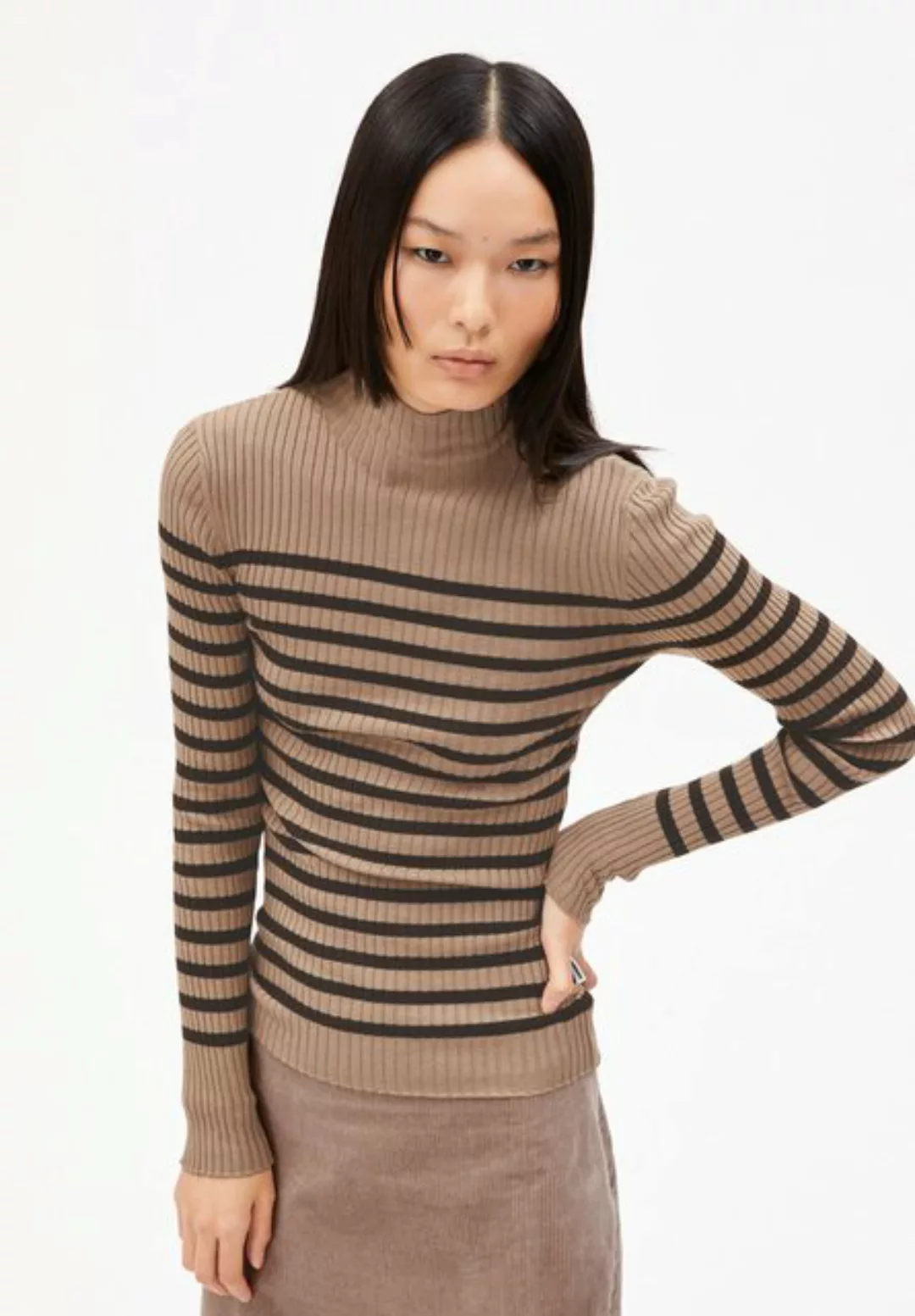 Armedangels Strickpullover ALAANIA PLACED STRIPES Damen günstig online kaufen