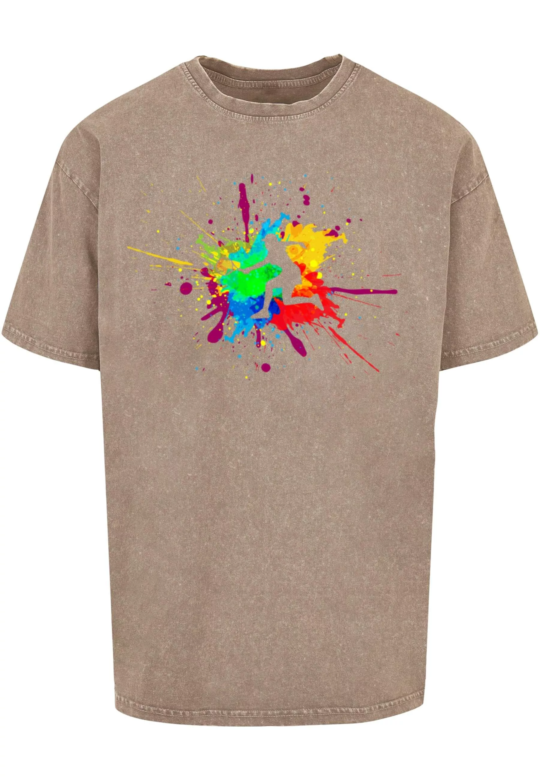 Merchcode T-Shirt "Merchcode Herren Color Splash Player Acid Washed Oversiz günstig online kaufen