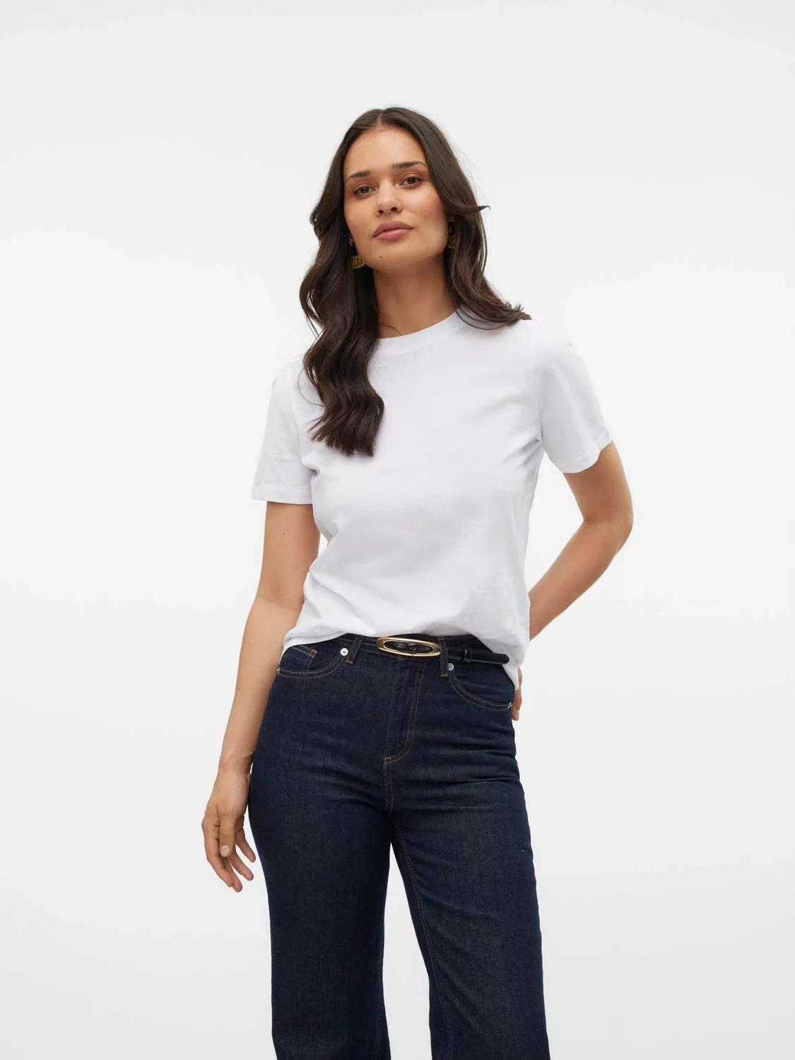 Vero Moda Kurzarmshirt VMPAULINA SS T-SHIRT GA JRS NOOS günstig online kaufen