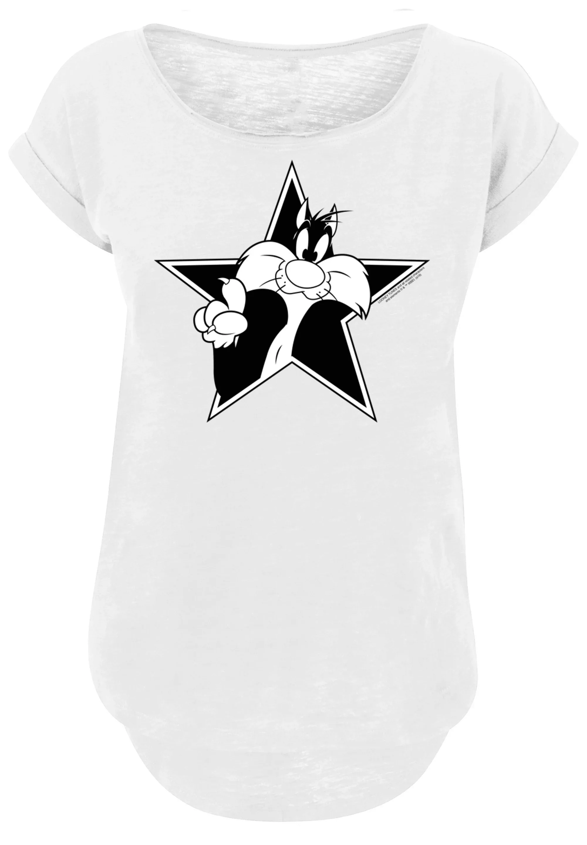 F4NT4STIC T-Shirt "Looney Tunes Sylvester Cartoon Stern", Damen,Premium Mer günstig online kaufen