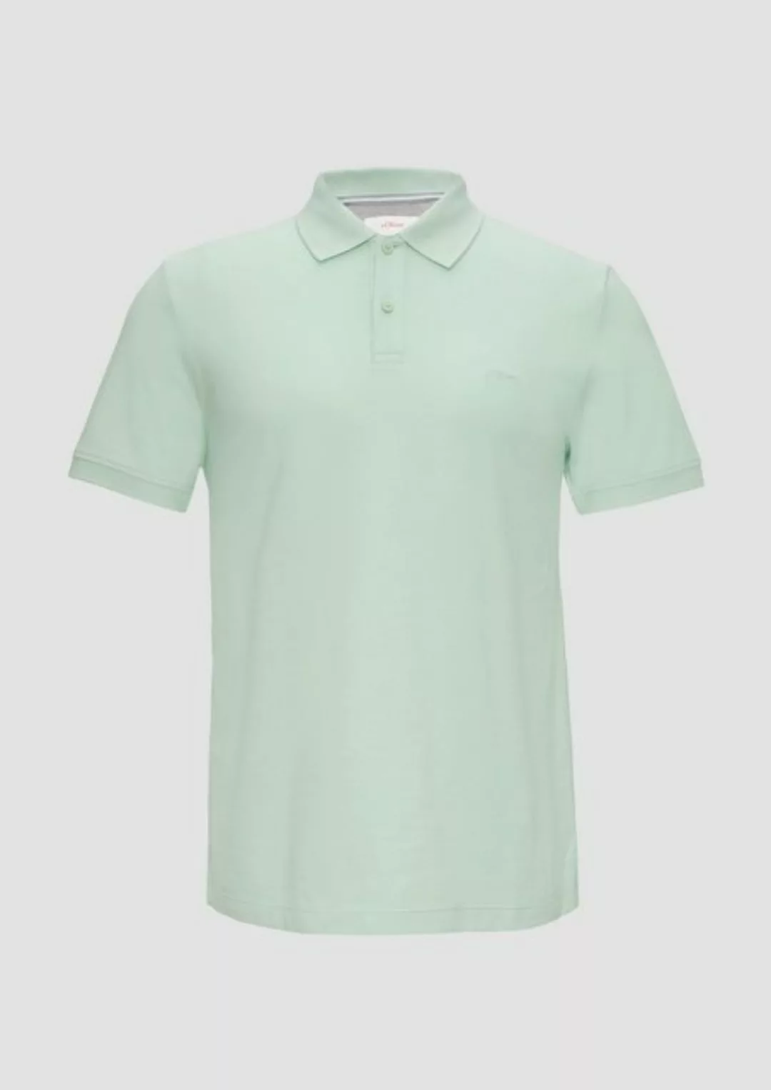 s.Oliver Kurzarmshirt Poloshirt aus Baumwollpiqué Stickerei günstig online kaufen